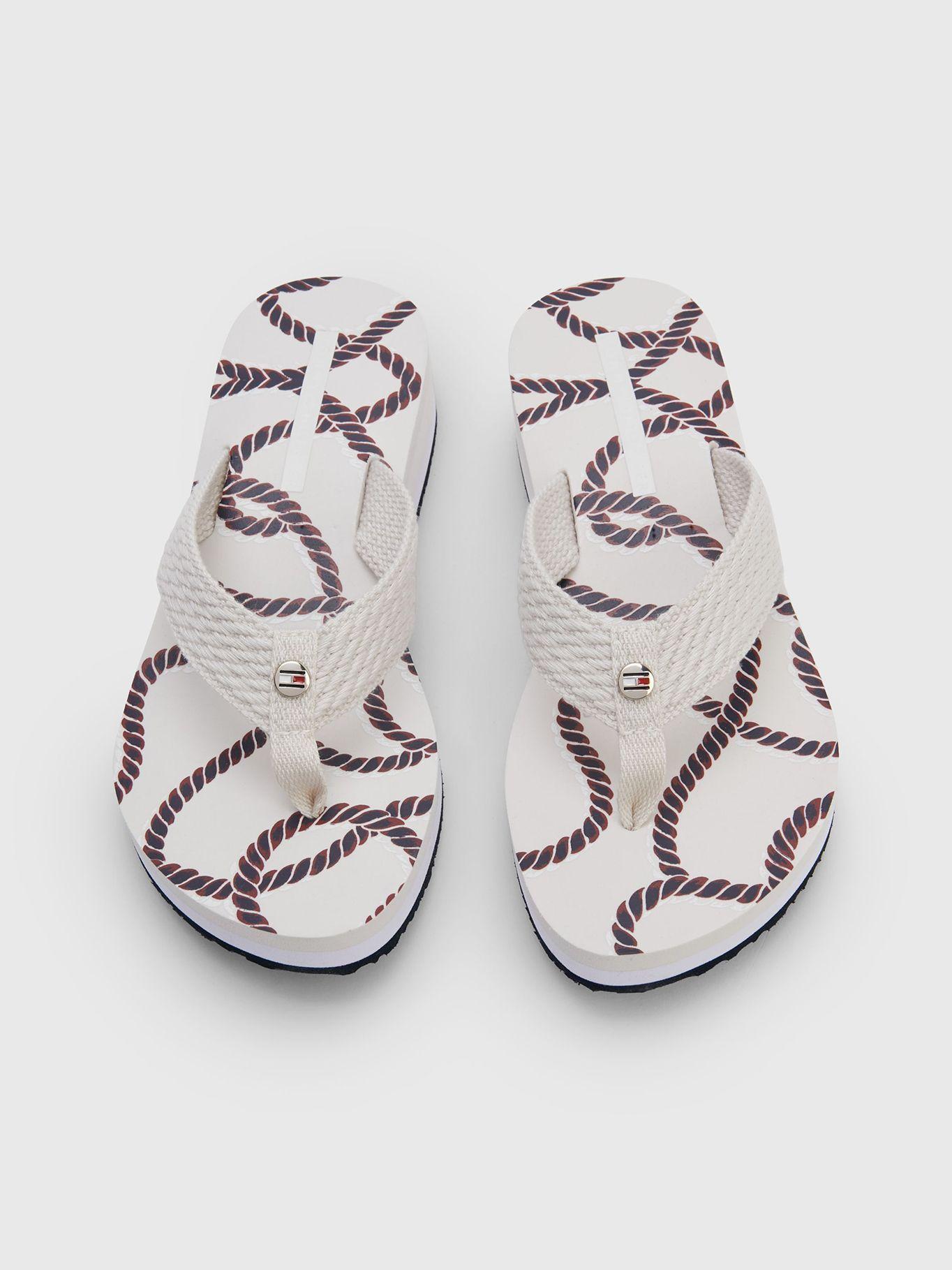 Sandalias Rope Wedge Blanco Tommy Hilfiger-4