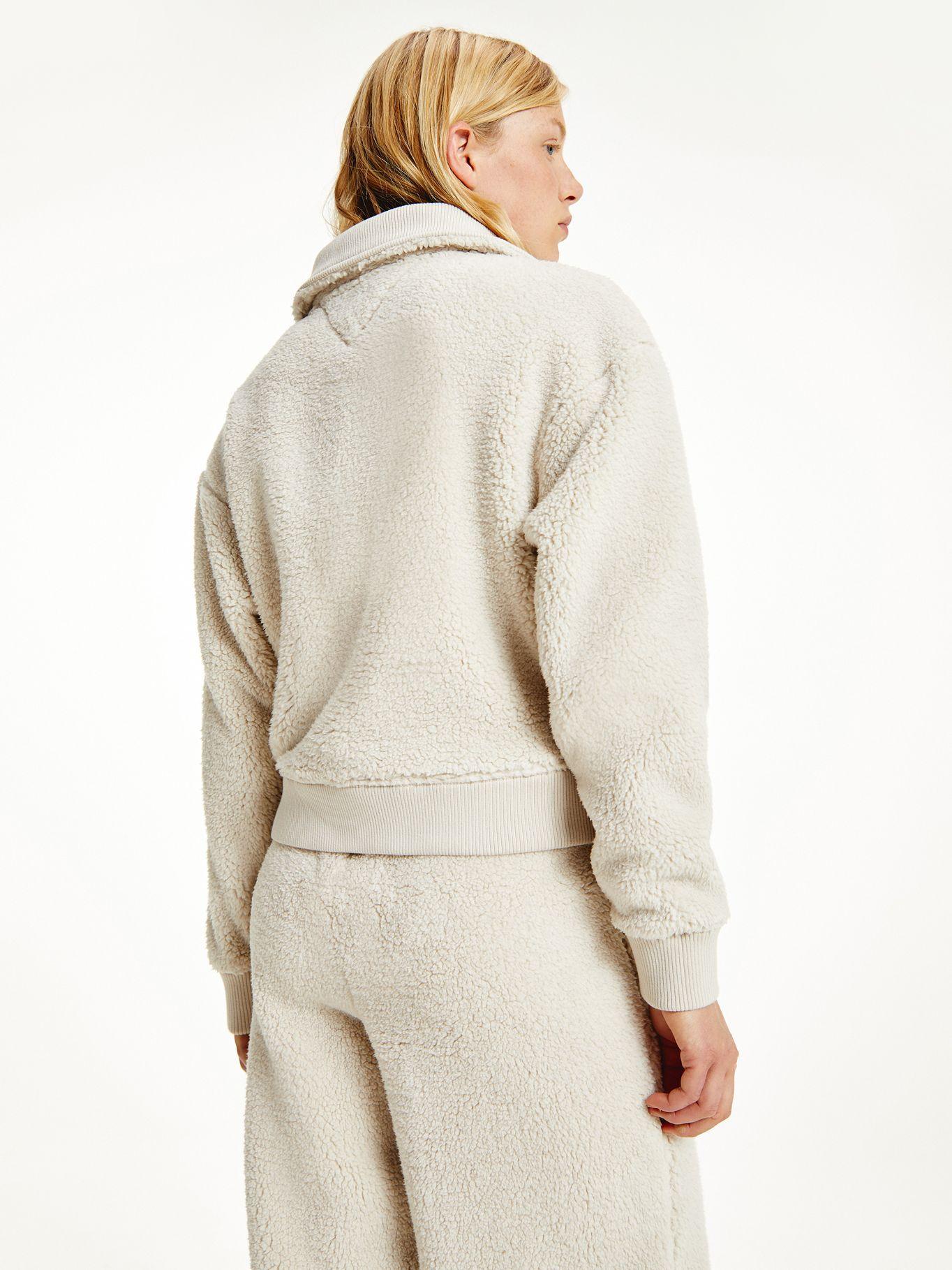 Polerón De Felpa Beige Tommy Jeans F2-1
