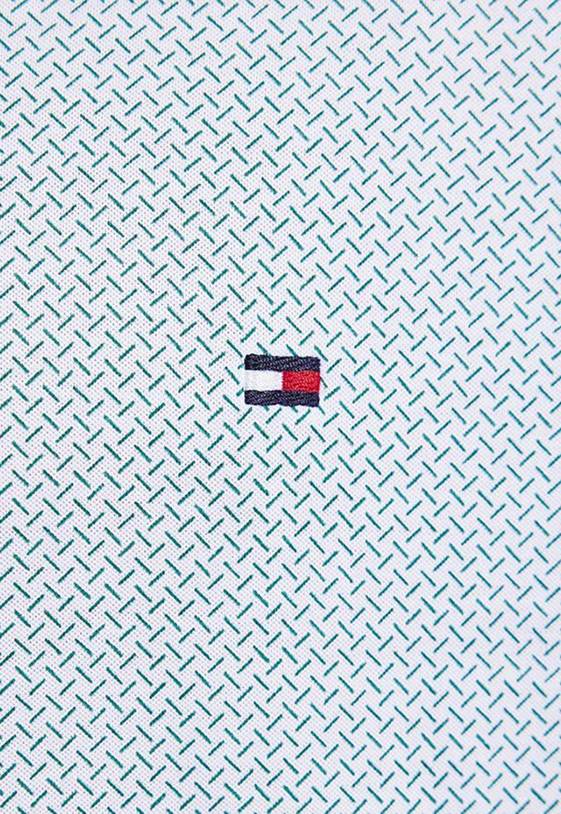 Camisa Mini Print Regular Fit Celeste Tommy Hilfiger-4
