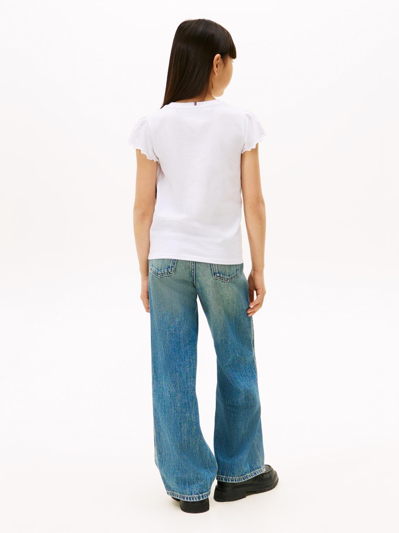 Polera Con Logo Script Gráfico Blanco Tommy Hilfiger-2