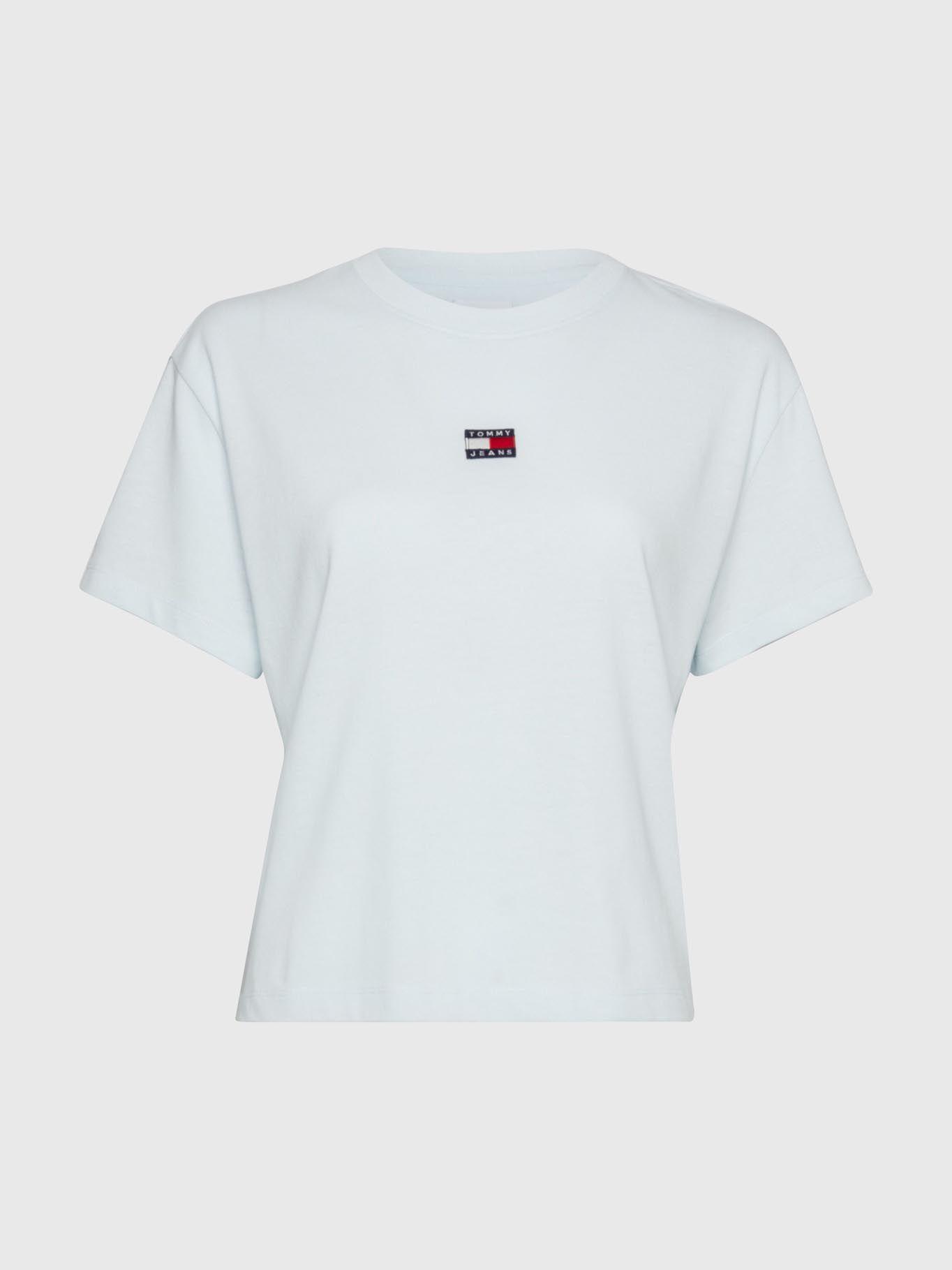 Polera Classic Con Parche Celeste Tommy Jeans-4