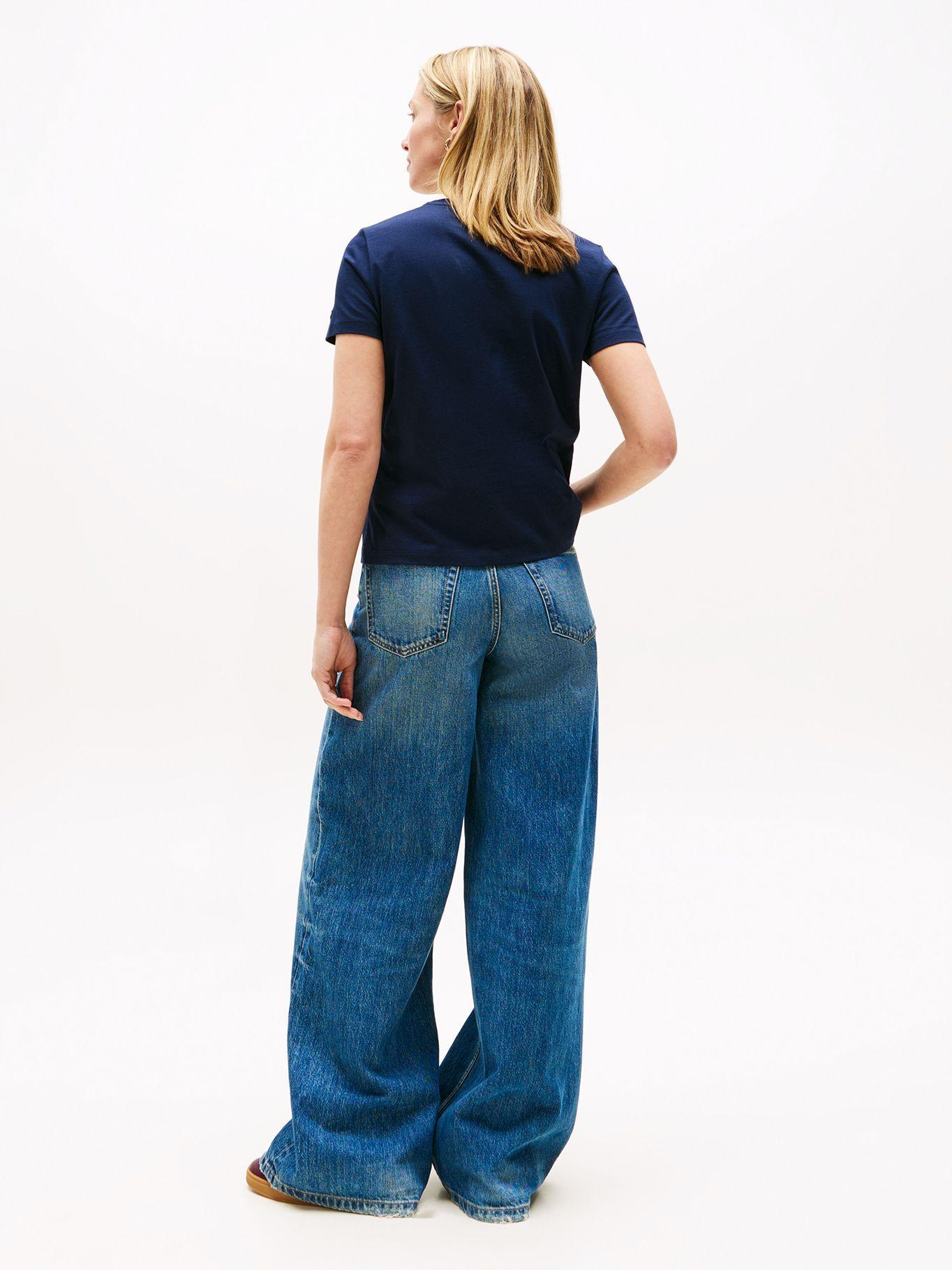 Polera Con Logo Texturizado Azul Tommy Hilfiger-2