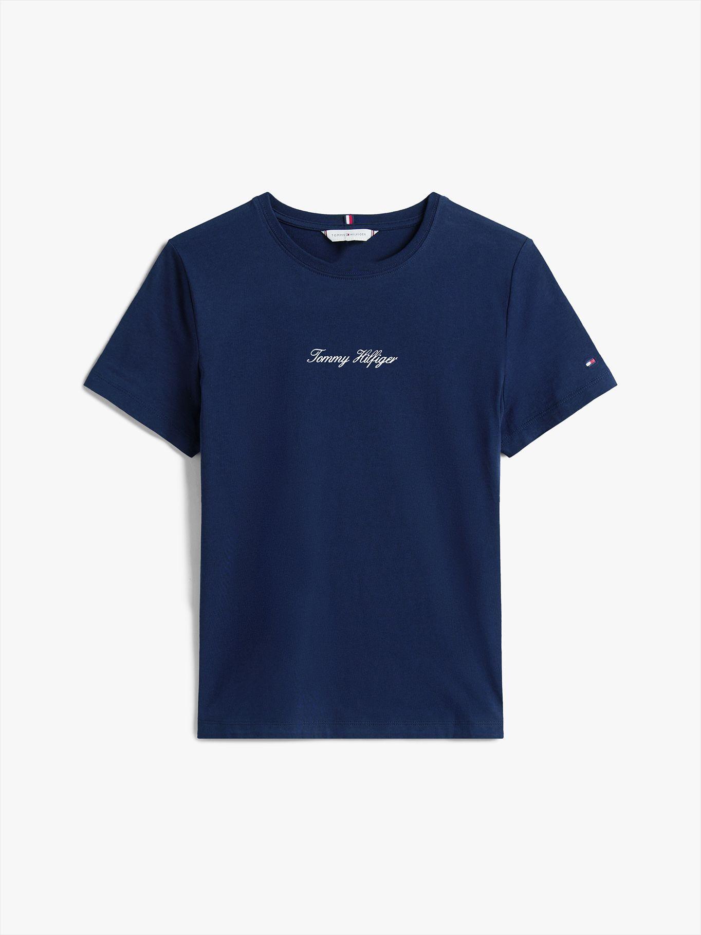 Polera Con Logo Texturizado Azul Tommy Hilfiger-4