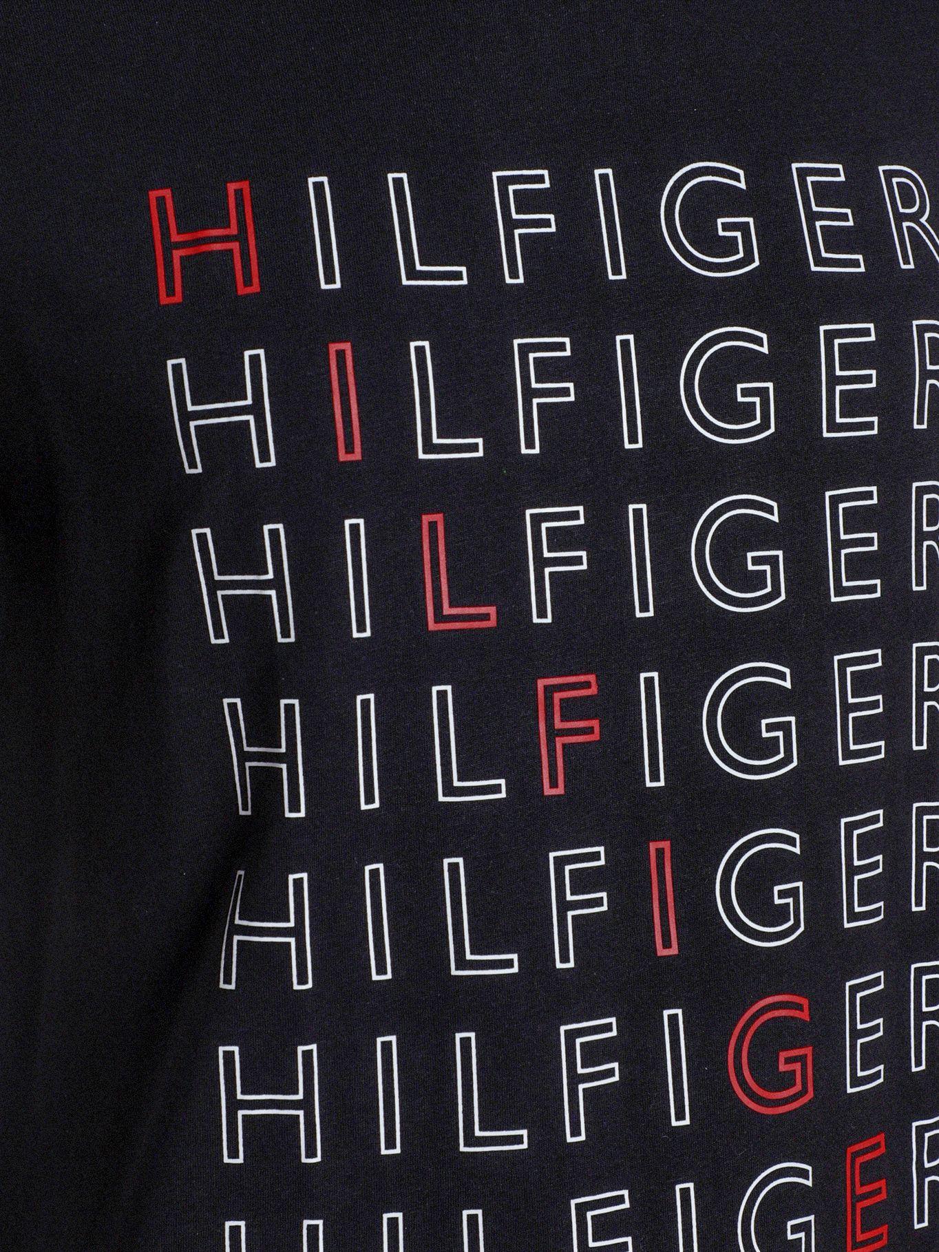 Polera Logo Repeat Negro Tommy Hilfiger-2