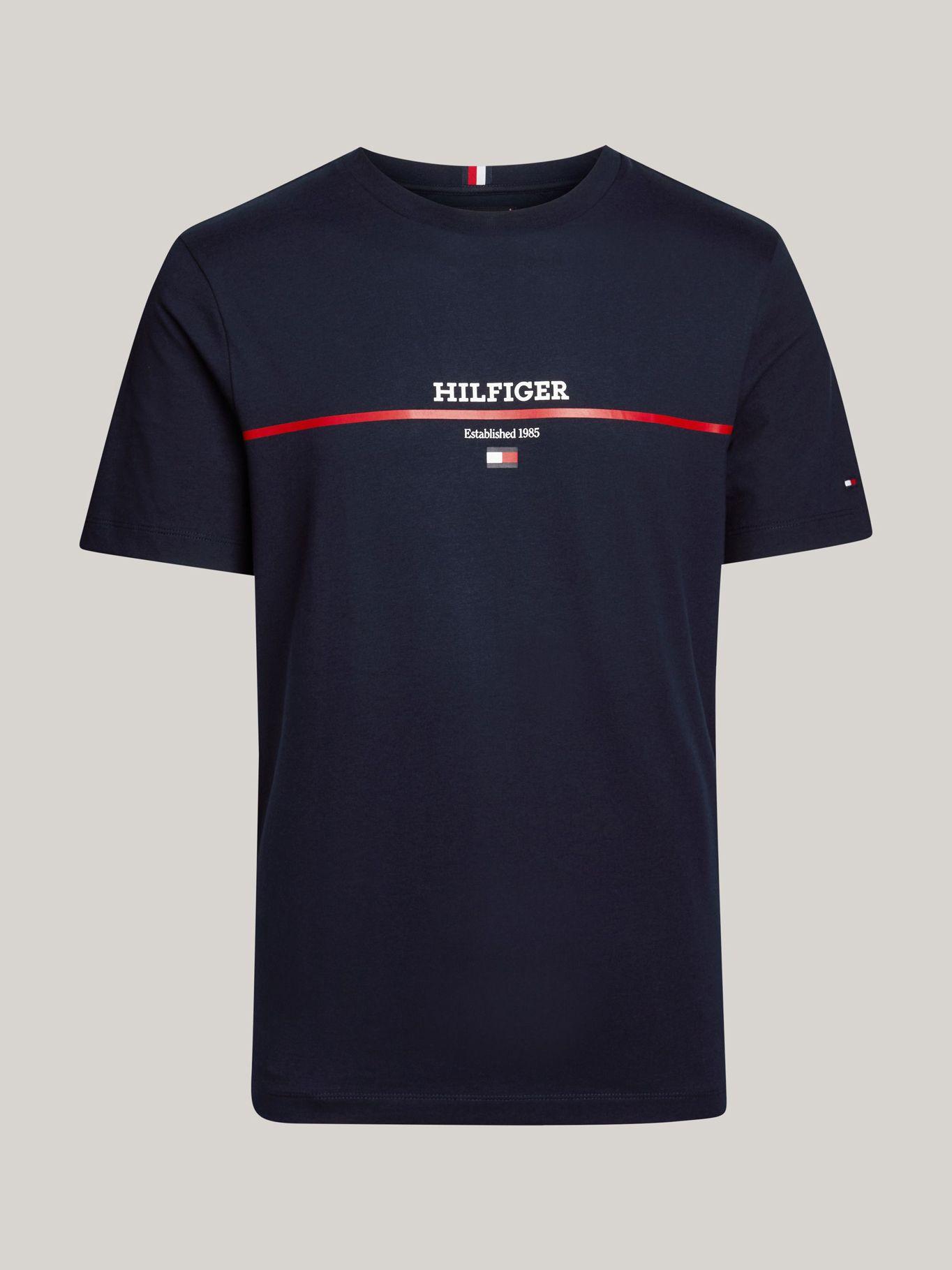 Polera Con Logo Stripe Azul Tommy Hilfiger-4