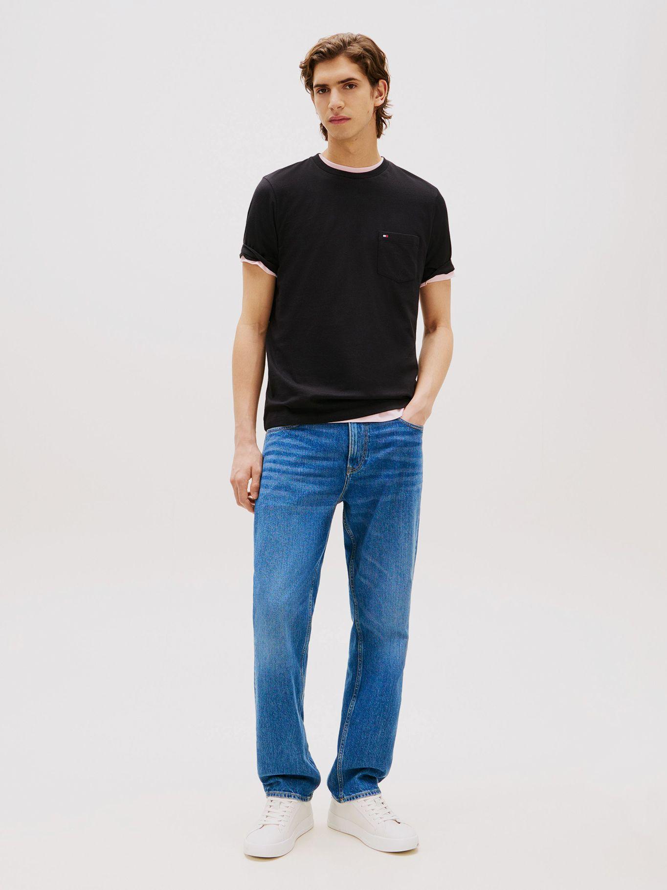 Polera Essential Solid Pocket Negro Tommy Hilfiger-1
