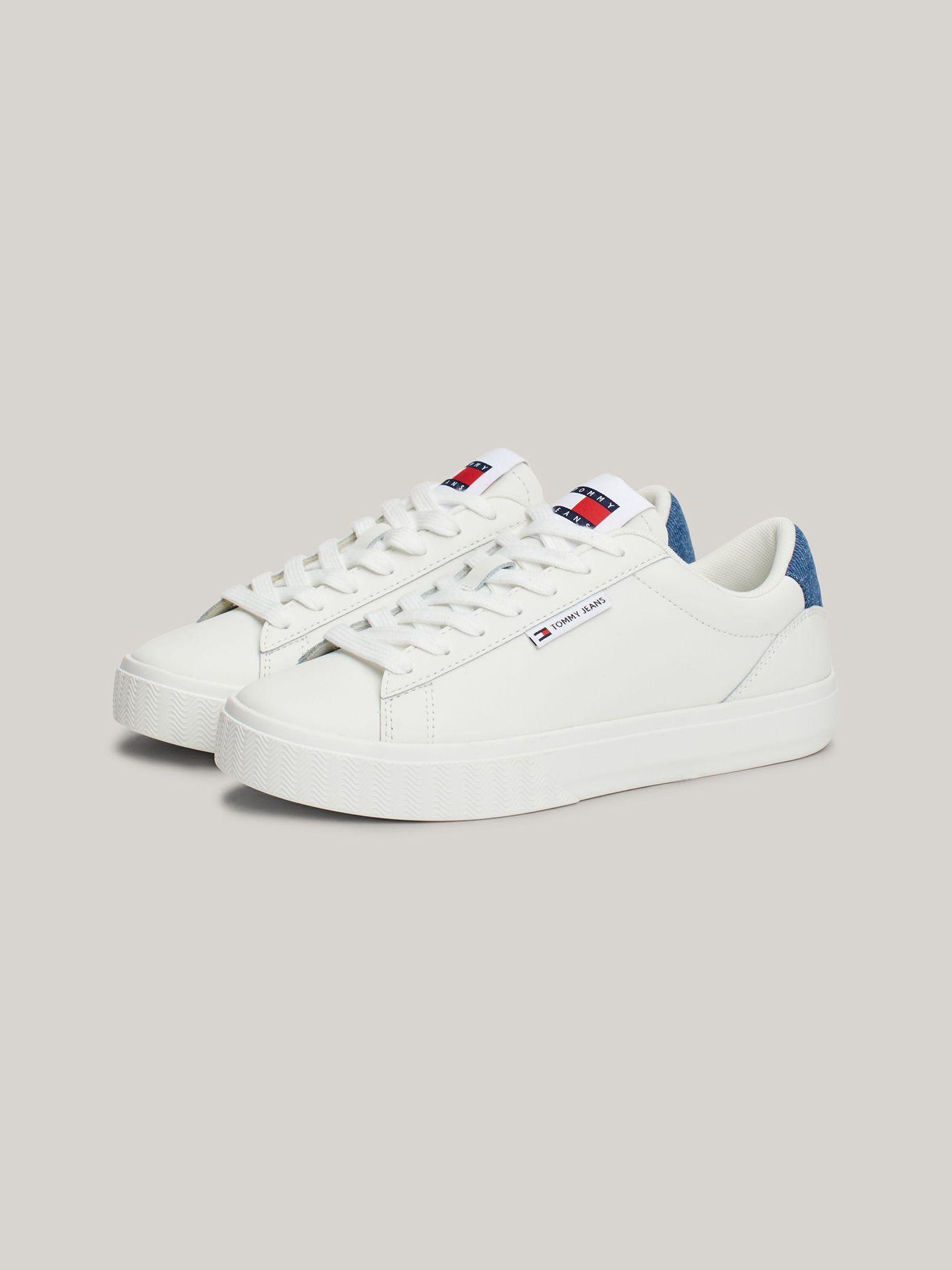 Zapatillas De Cuero Con Cupsole Blanco Tommy Hilfiger-0