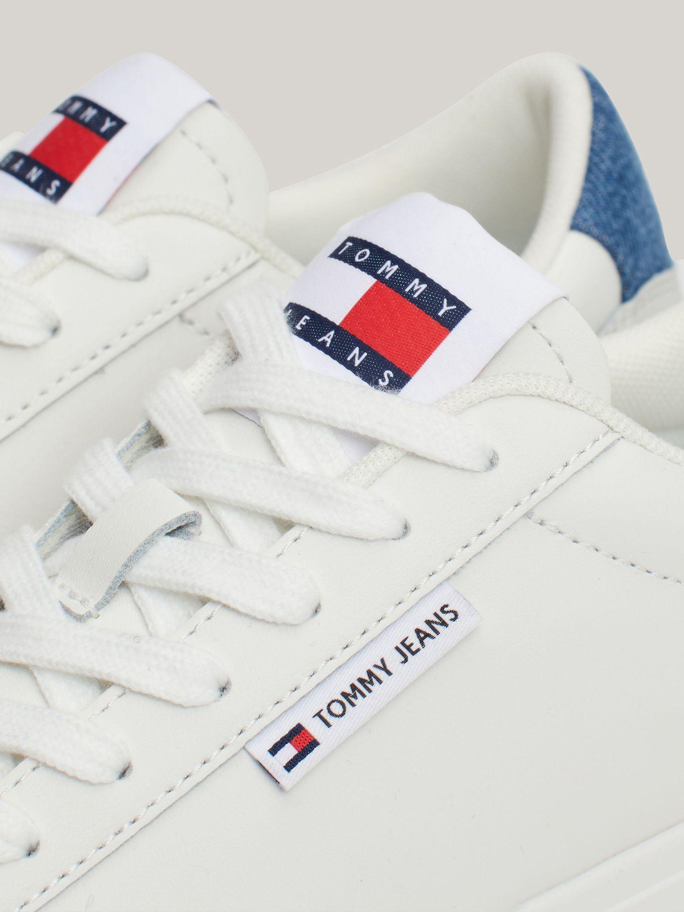 Zapatillas De Cuero Con Cupsole Blanco Tommy Hilfiger-1