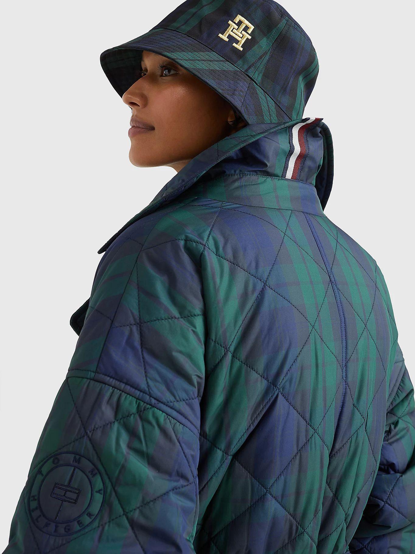 Chaqueta Acolchada Tartán Print Verde Tommy Hilfiger-4