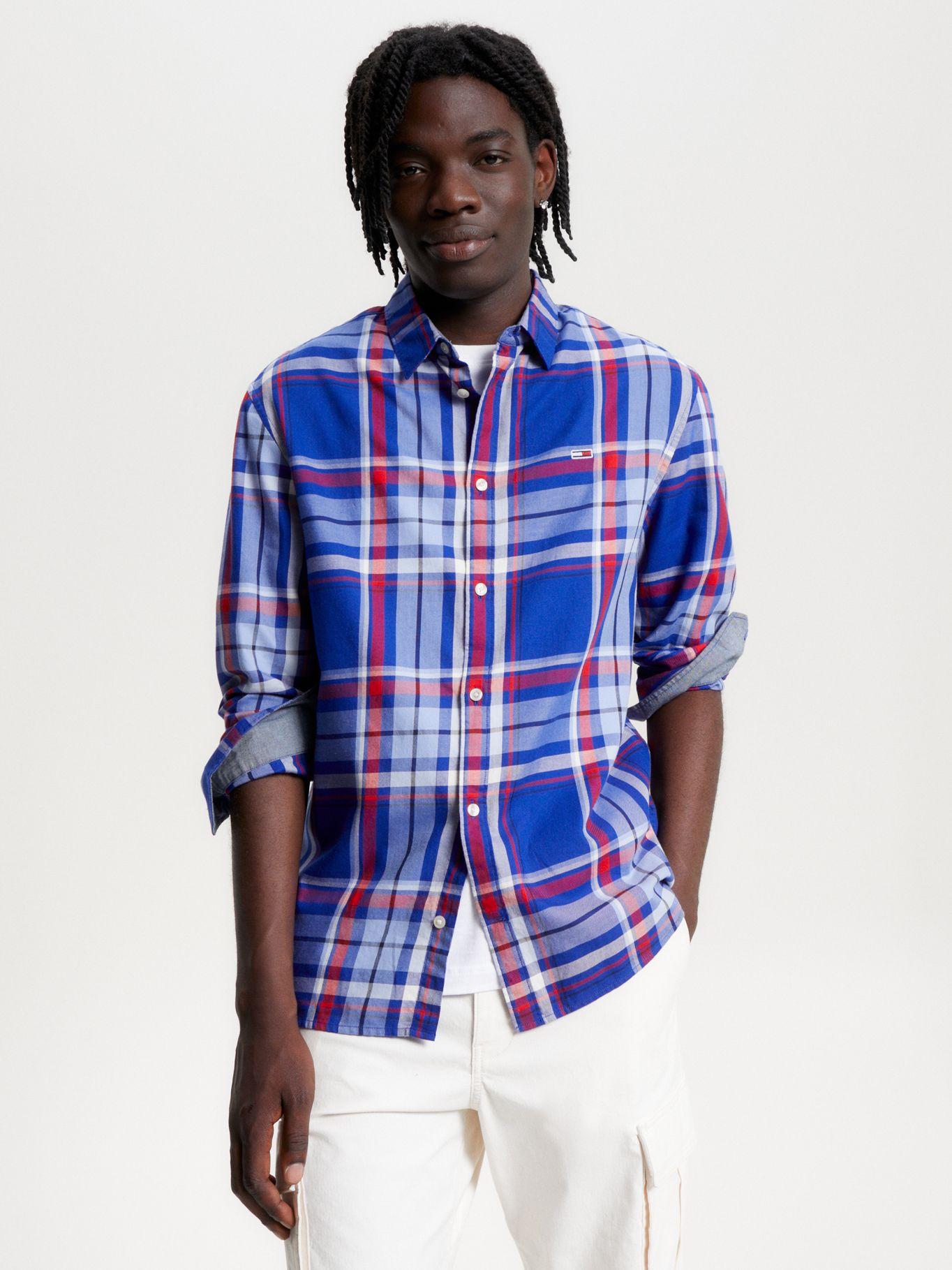 Camisa Essential De Cuadros Azul Tommy Jeans-0