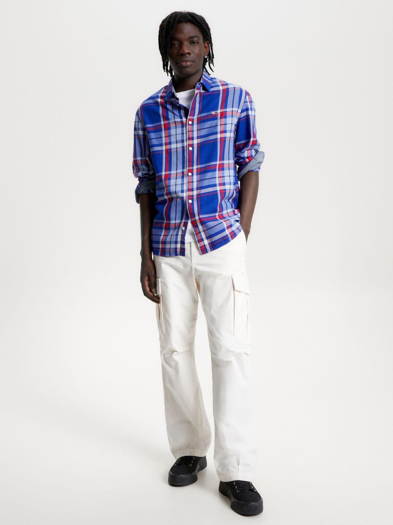 Camisa Essential De Cuadros Azul Tommy Jeans-1