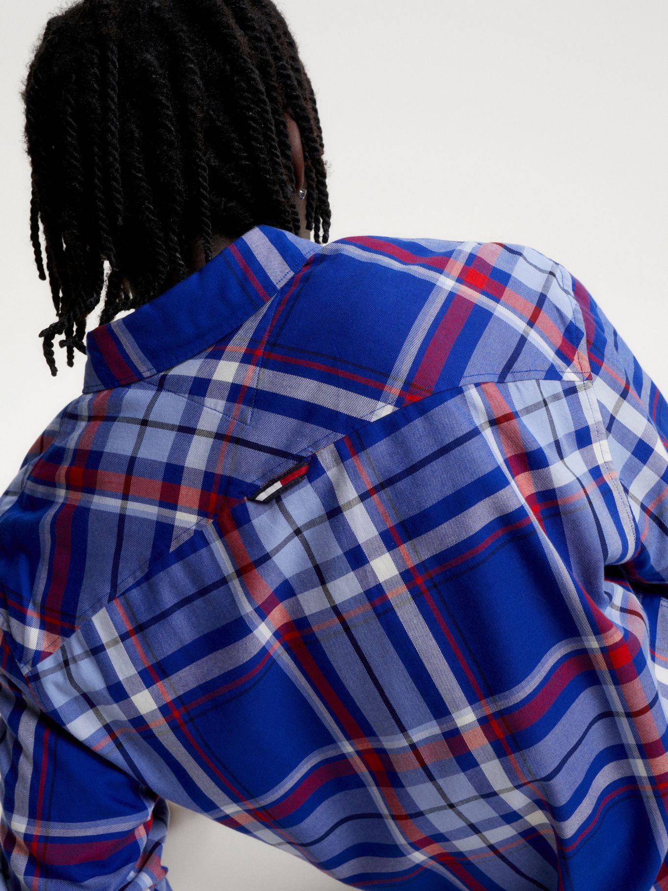 Camisa Essential De Cuadros Azul Tommy Jeans-4
