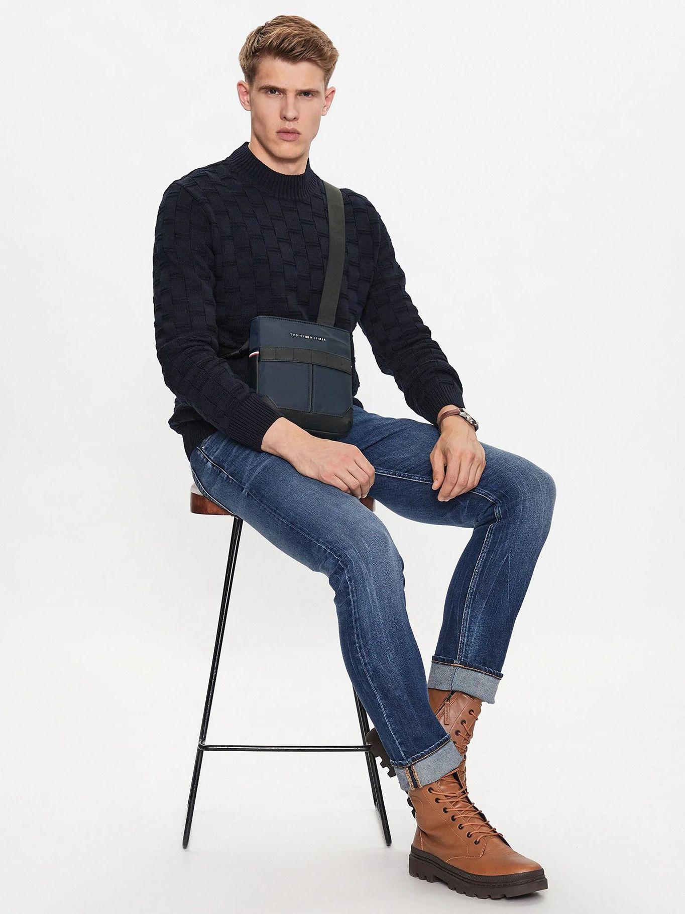 Bolso Mini Crossover Elevated Azul Tommy Hilfiger-1