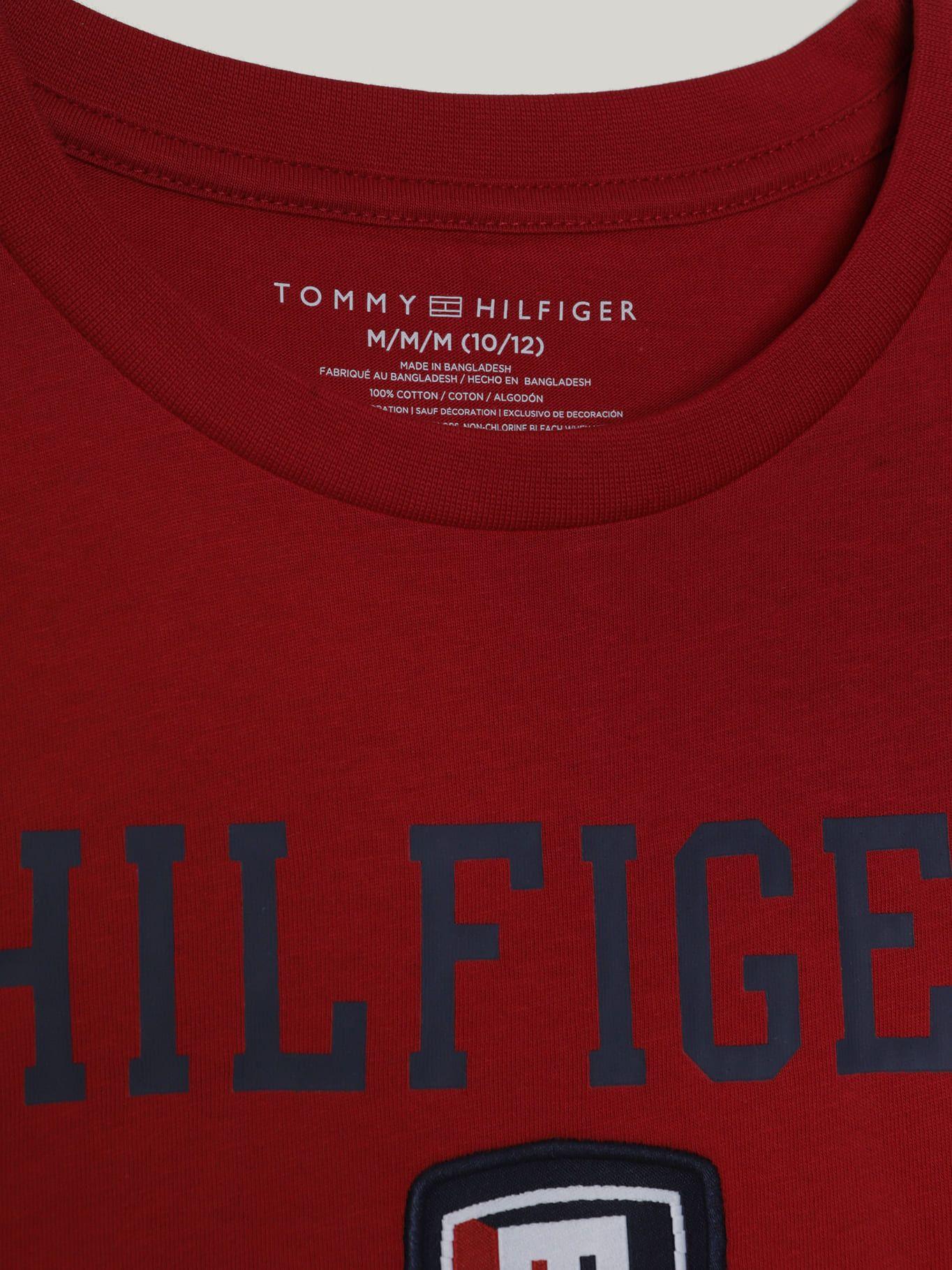 Polera De Niño Freshmen Con Logo Rojo Tommy Hilfiger-3