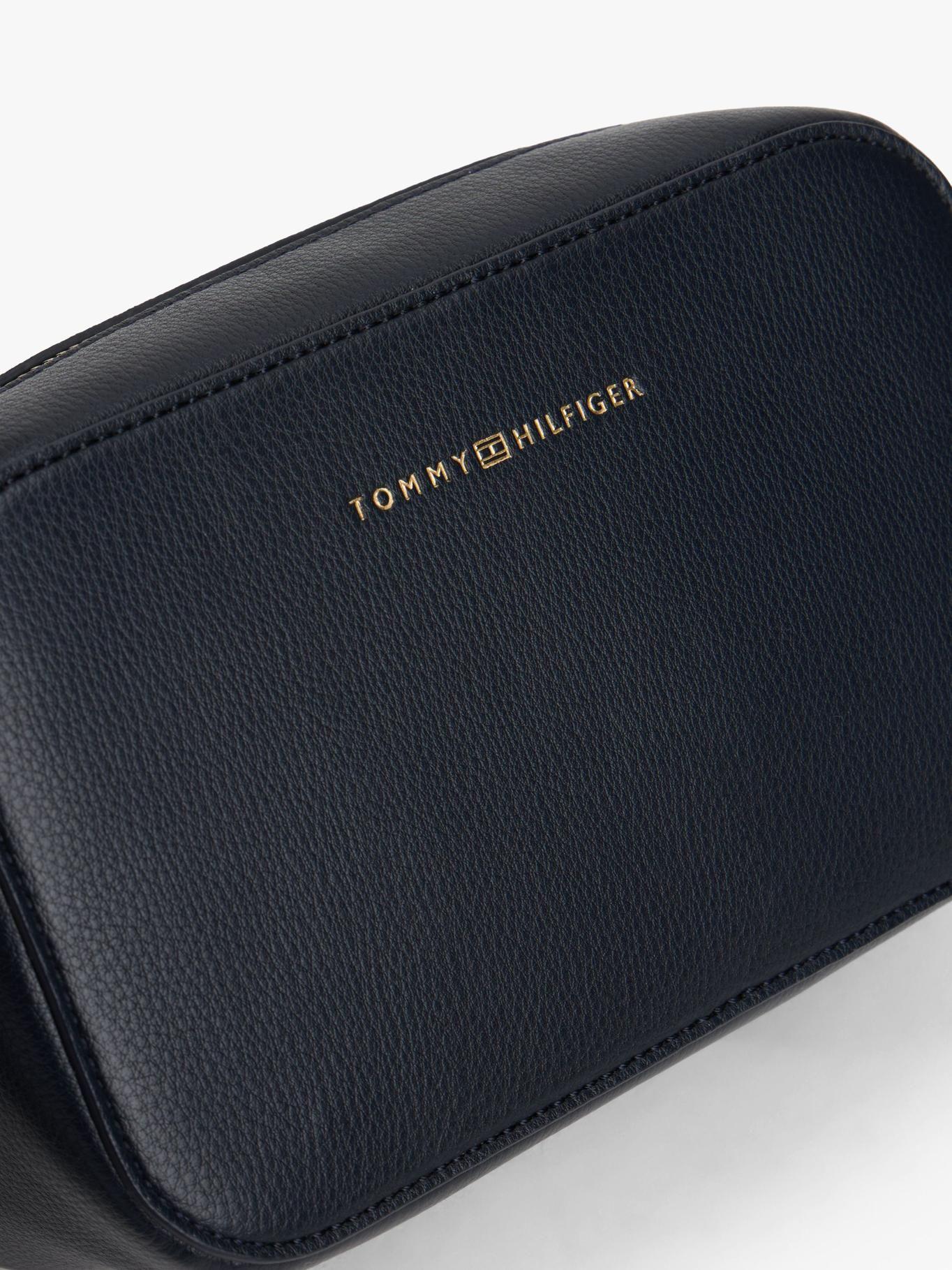 Cartera Bandolera Metalizado Logo Tommy Hilfiger Azul-3