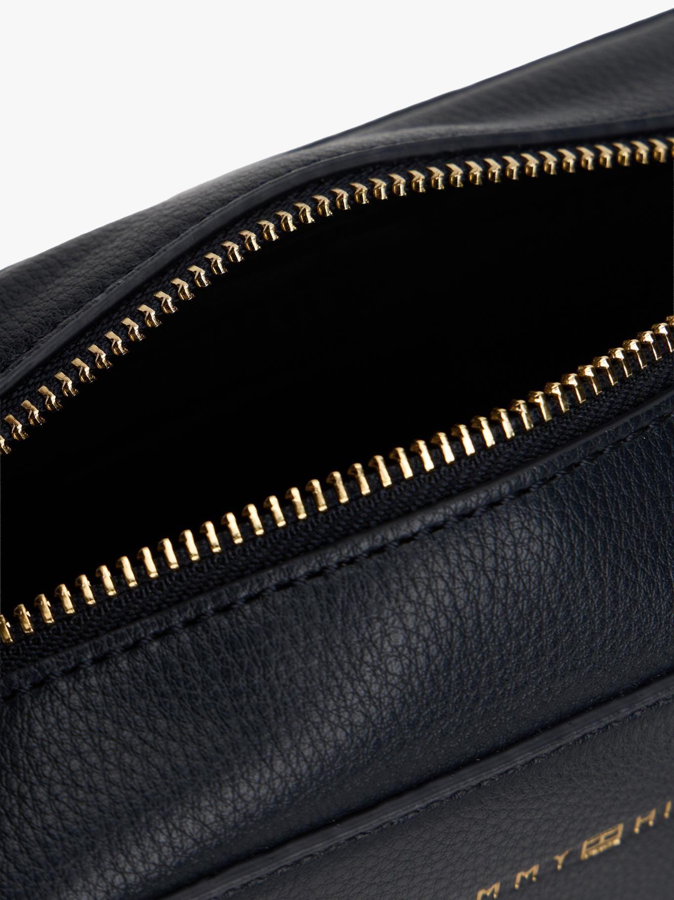 Cartera Bandolera Metalizado Logo Tommy Hilfiger Azul-4