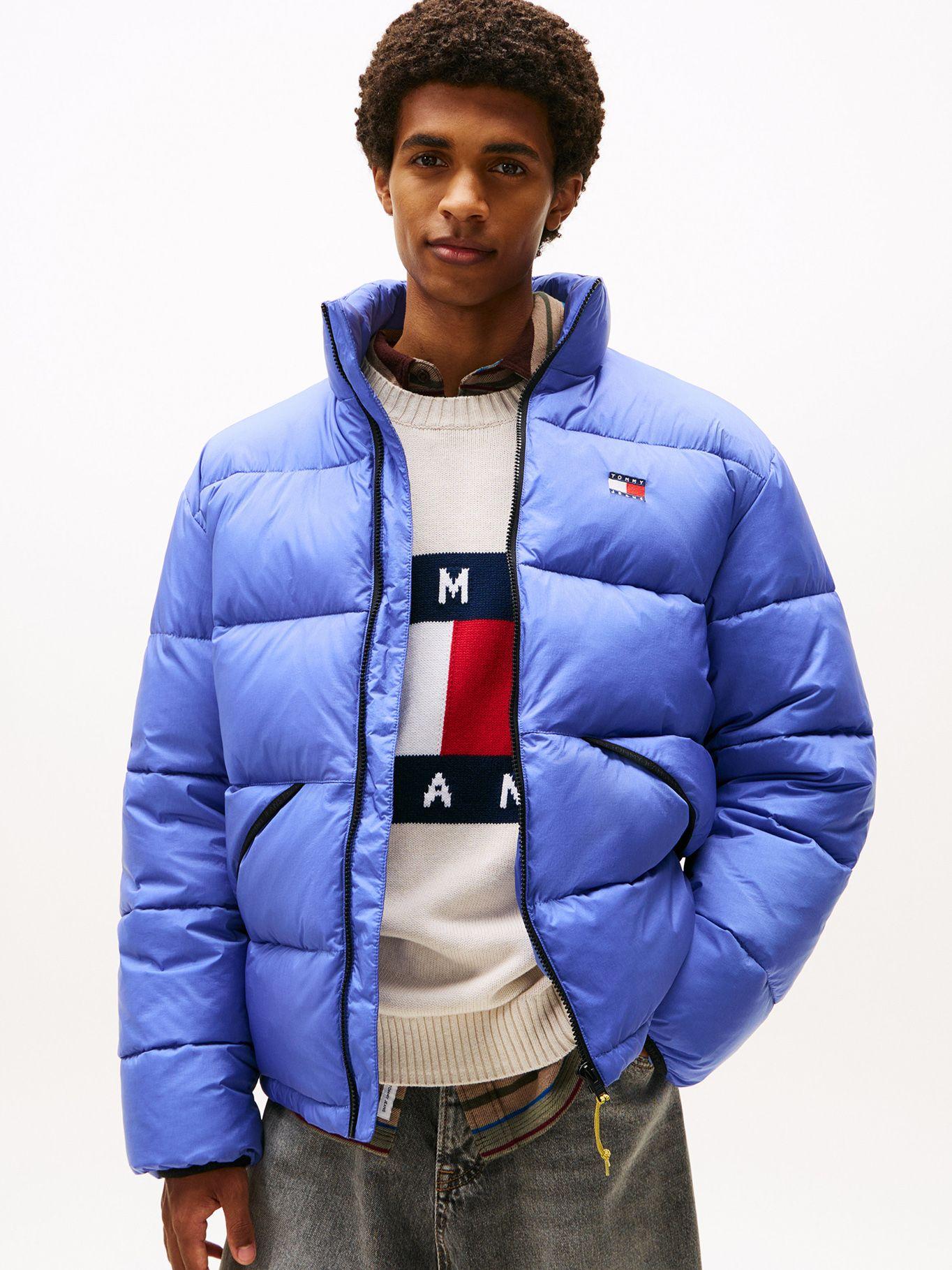 Parka Acolchada Y Efecto Arrugado Azul Tommy Jeans-0