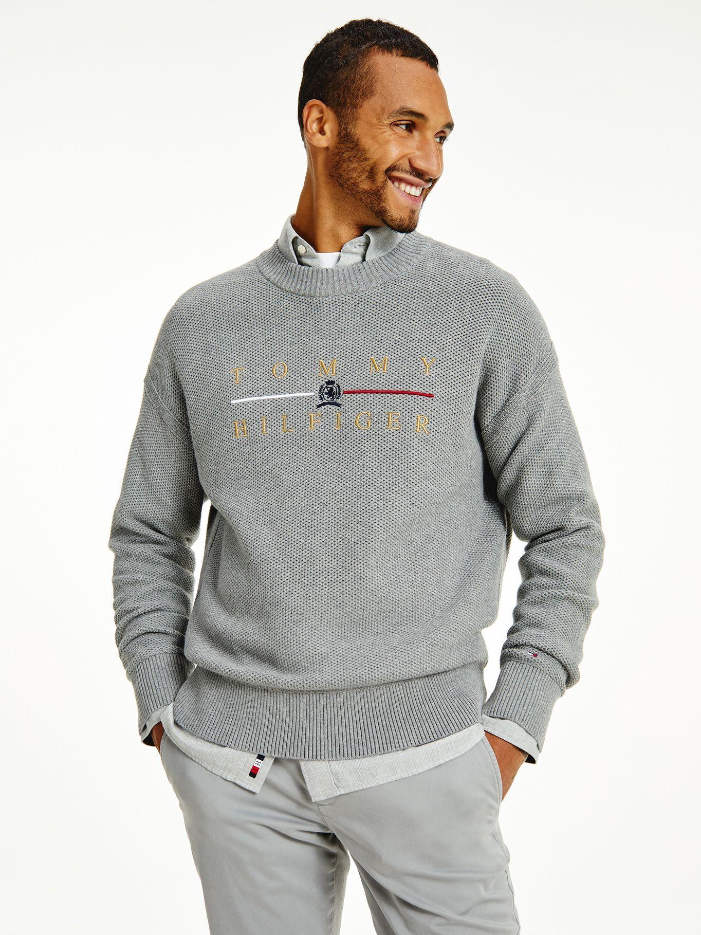 Sweater Icons Oversize Gris Tommy Hilfiger-0