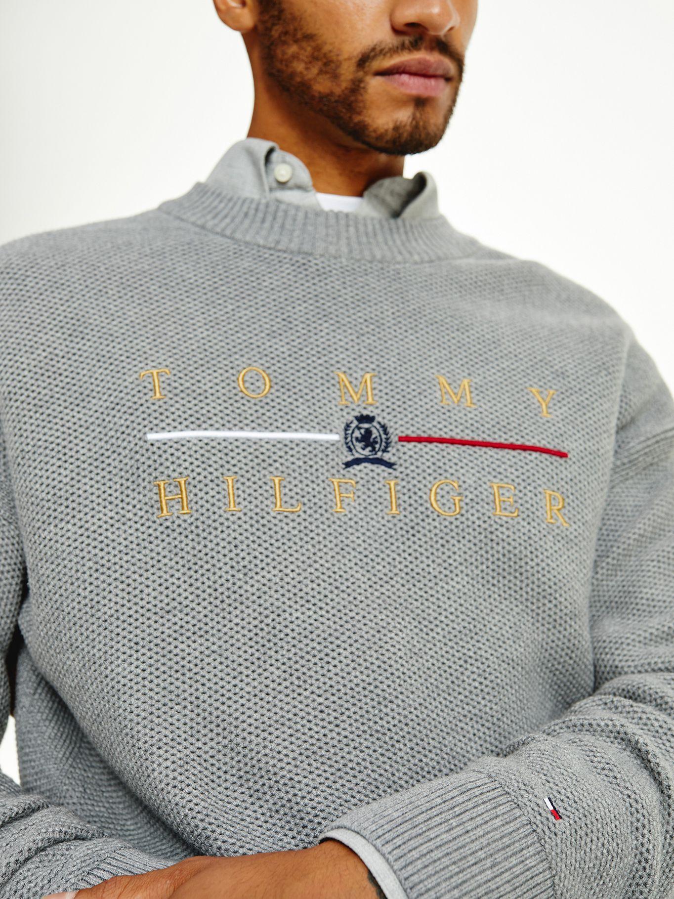 Sweater Icons Oversize Gris Tommy Hilfiger-2