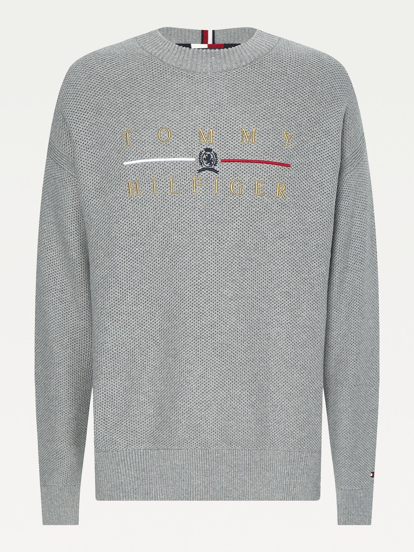 Sweater Icons Oversize Gris Tommy Hilfiger-3