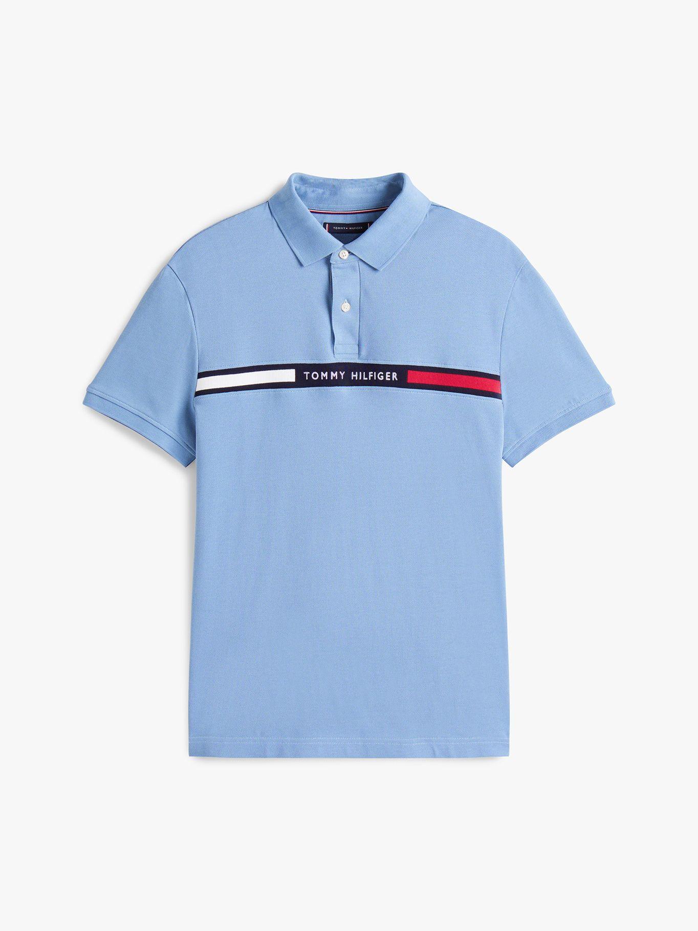 Polo Chest Insert Logo Celeste C2B Tommy Hilfiger-4