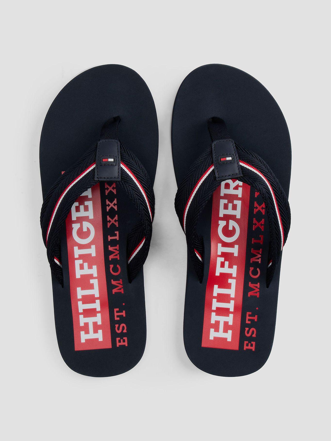 Sandalias Con Cinta Distintiva Azul Tommy Hilfiger-2