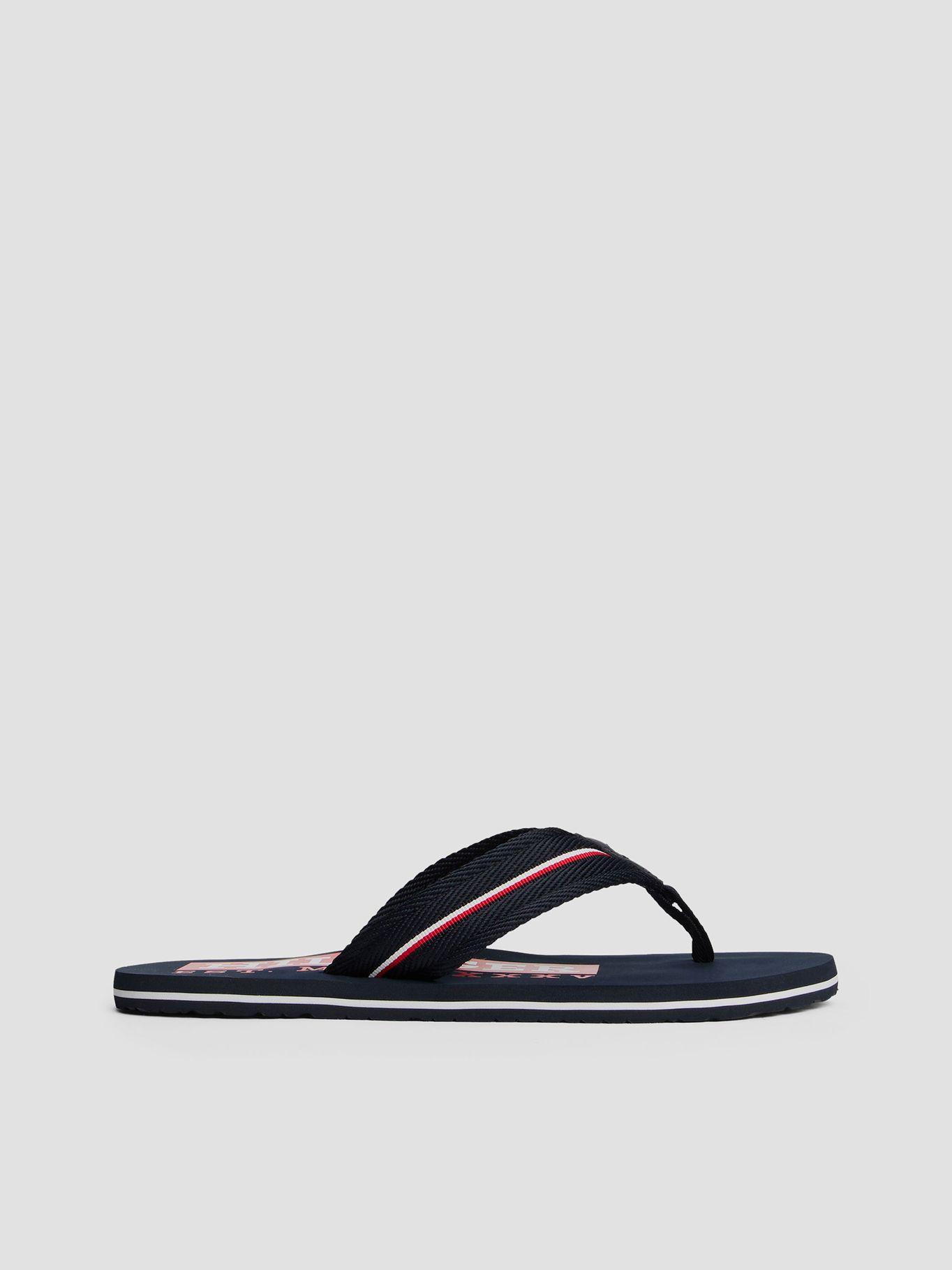 Sandalias Con Cinta Distintiva Azul Tommy Hilfiger-4