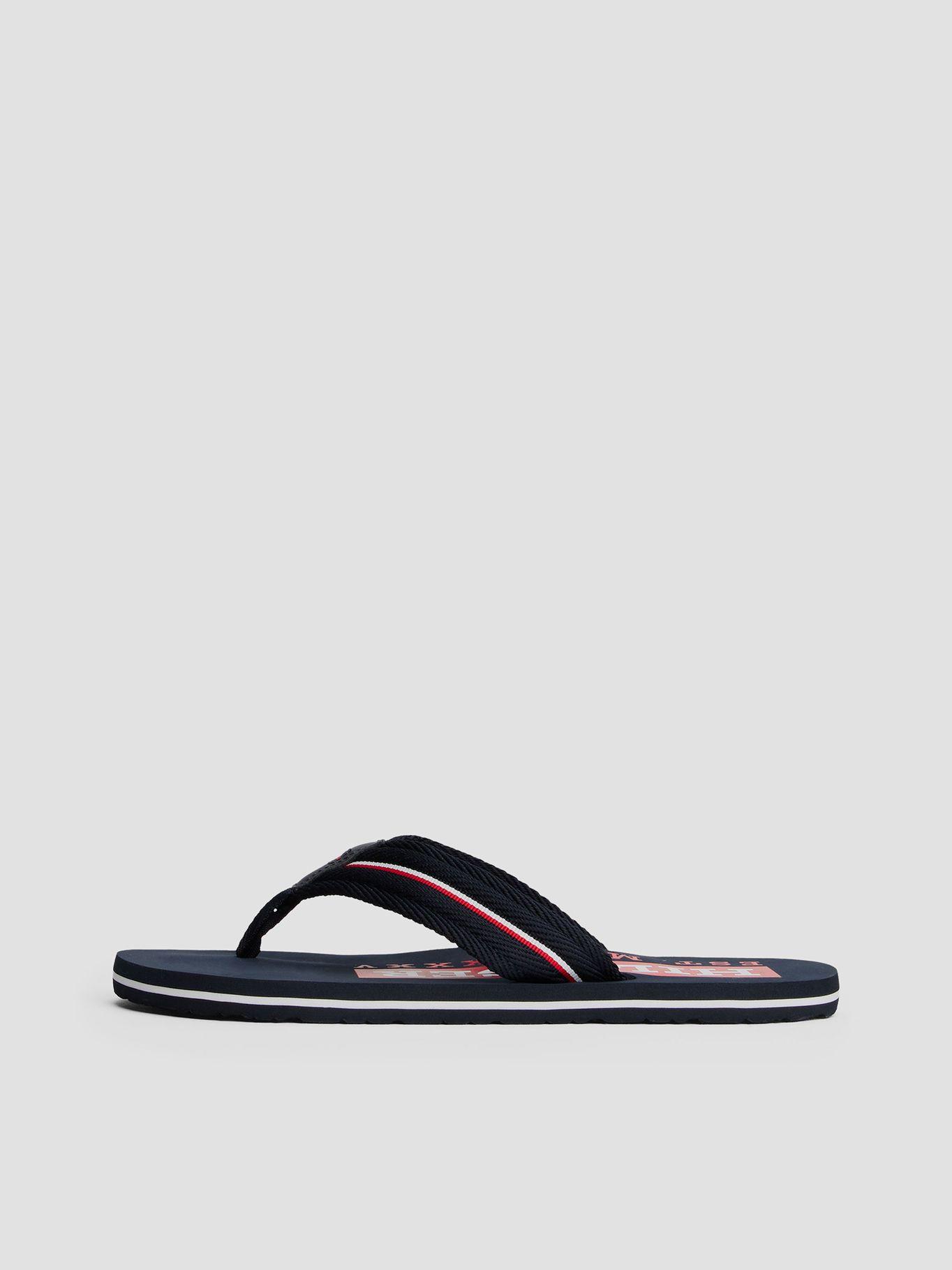 Sandalias Con Cinta Distintiva Azul Tommy Hilfiger-5