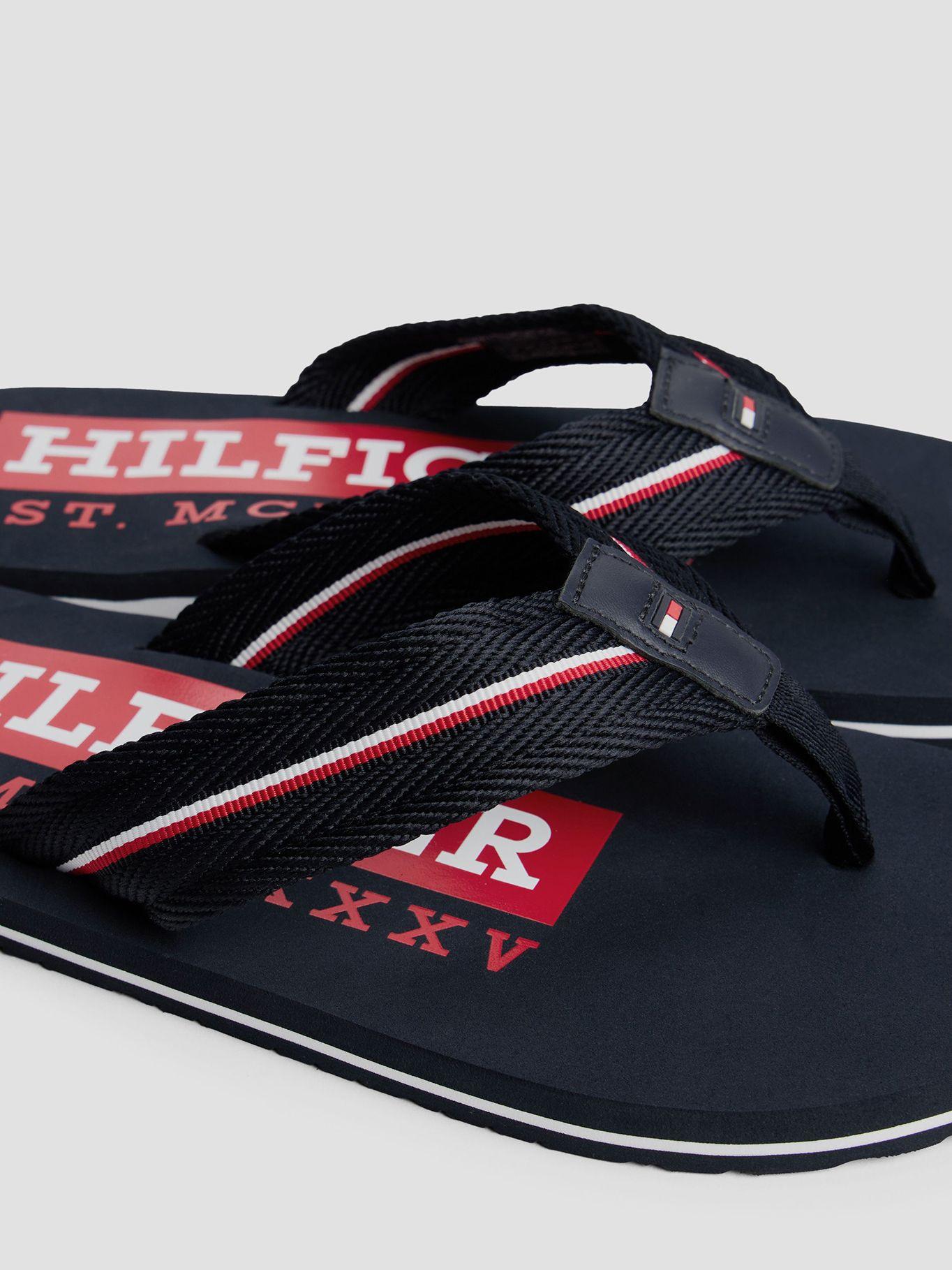 Sandalias Con Cinta Distintiva Azul Tommy Hilfiger-6