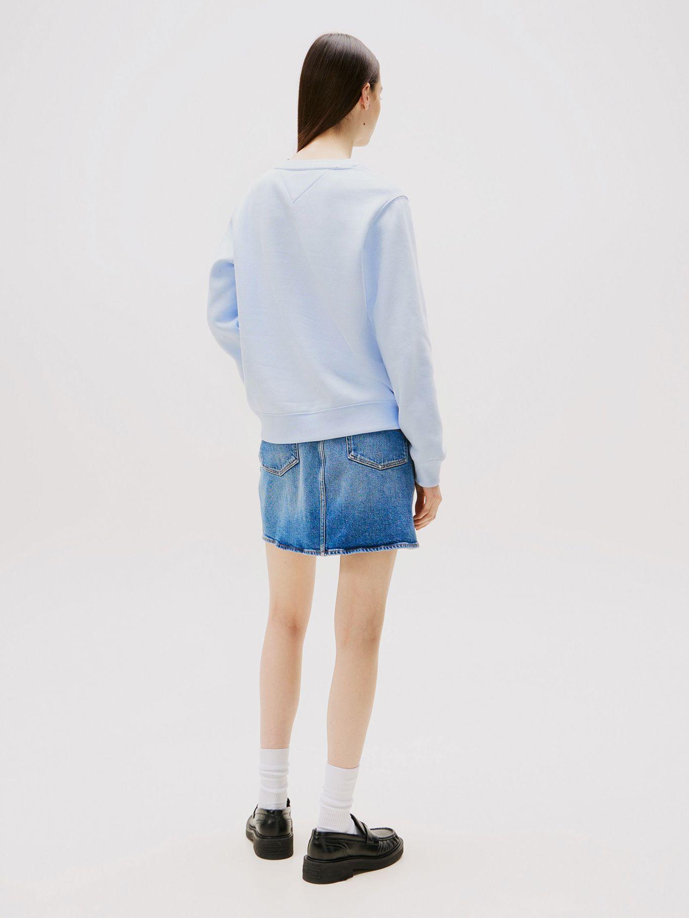 Polerón Flag Logo Con Parche Celeste Tommy Jeans-2
