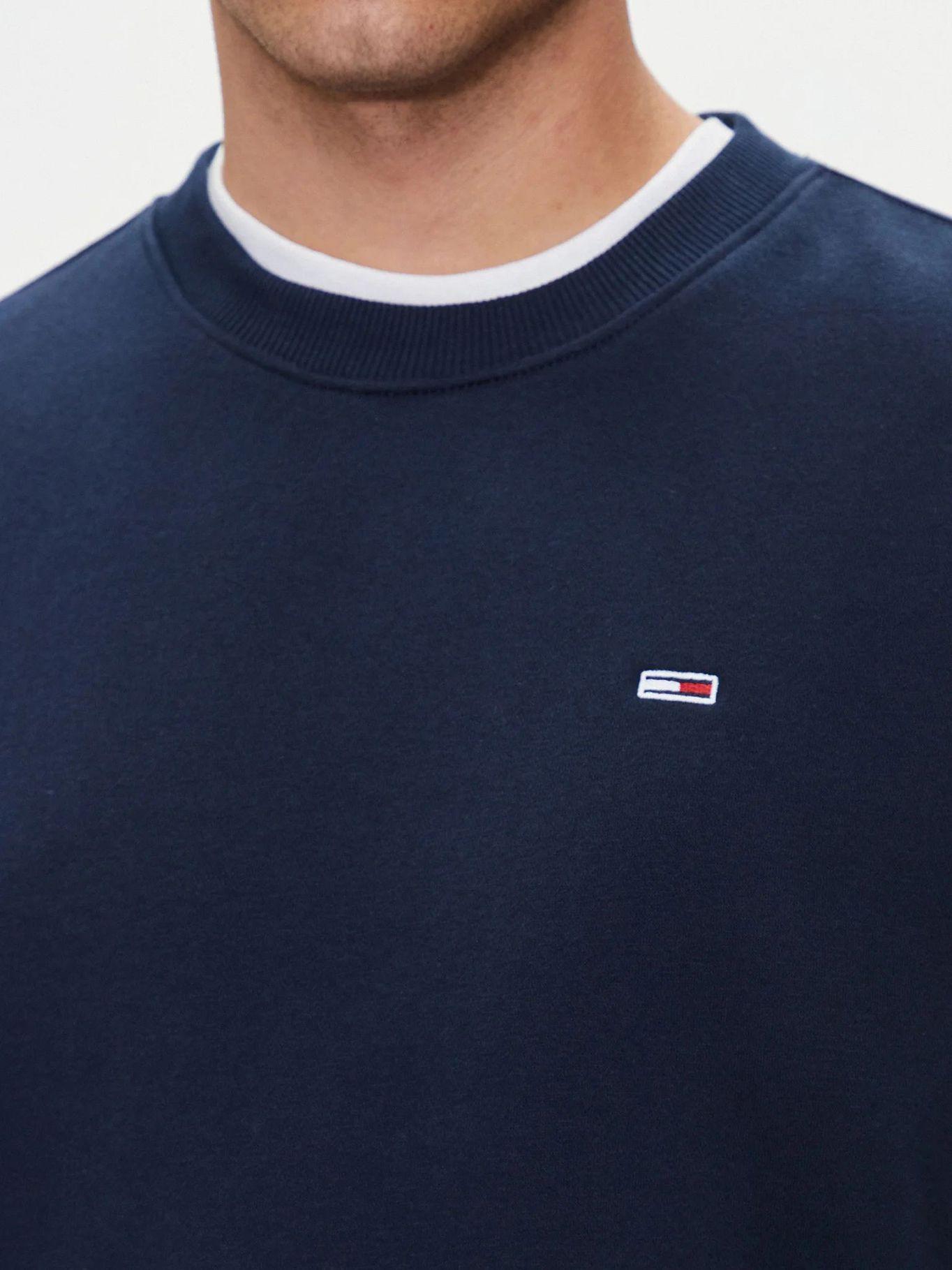Polerón Cuello Redondo Regular Fit Azul Tommy Jeans-4