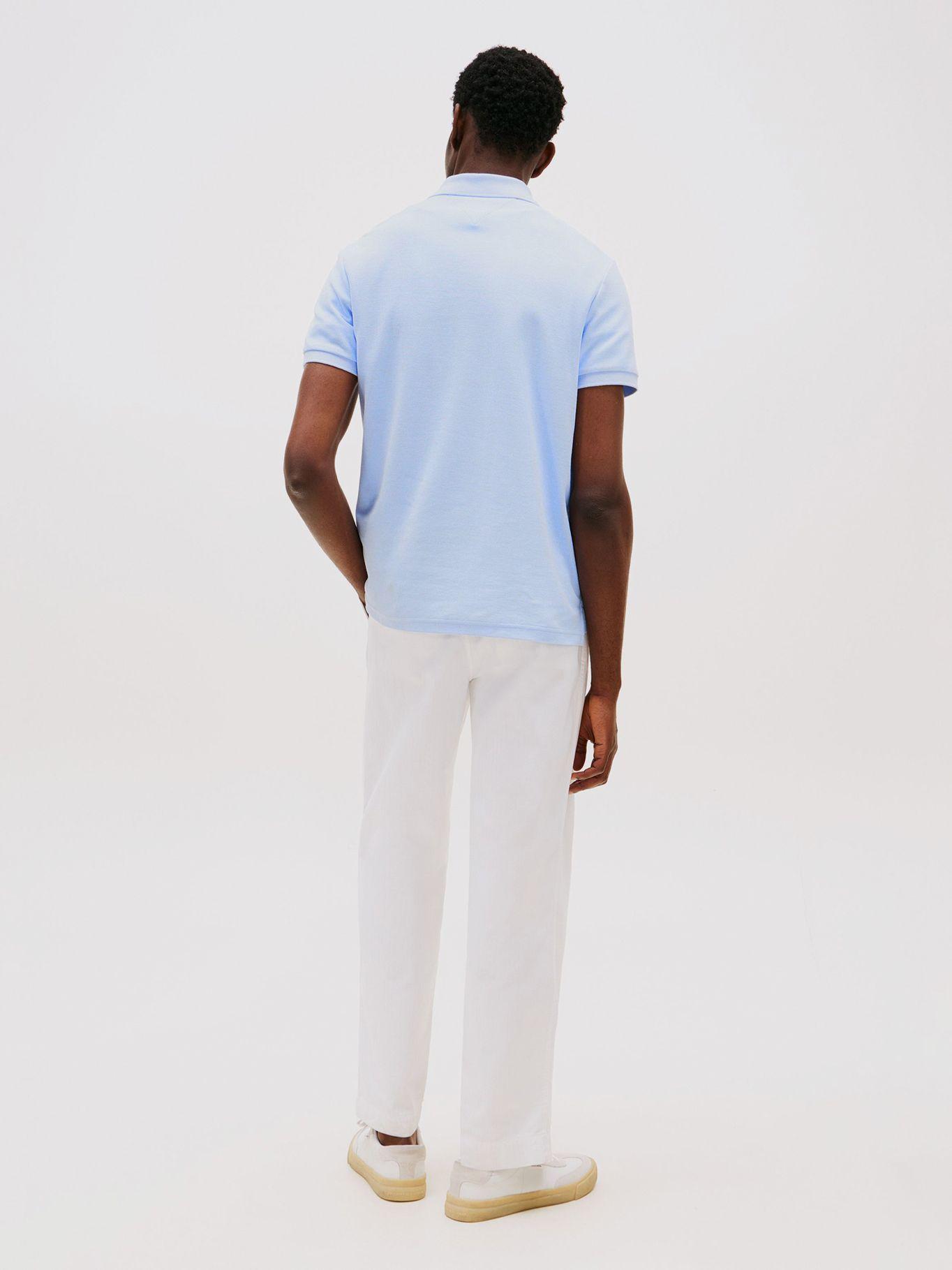 Polo de Logo De Monogram Celeste Tommy Hilfiger-2