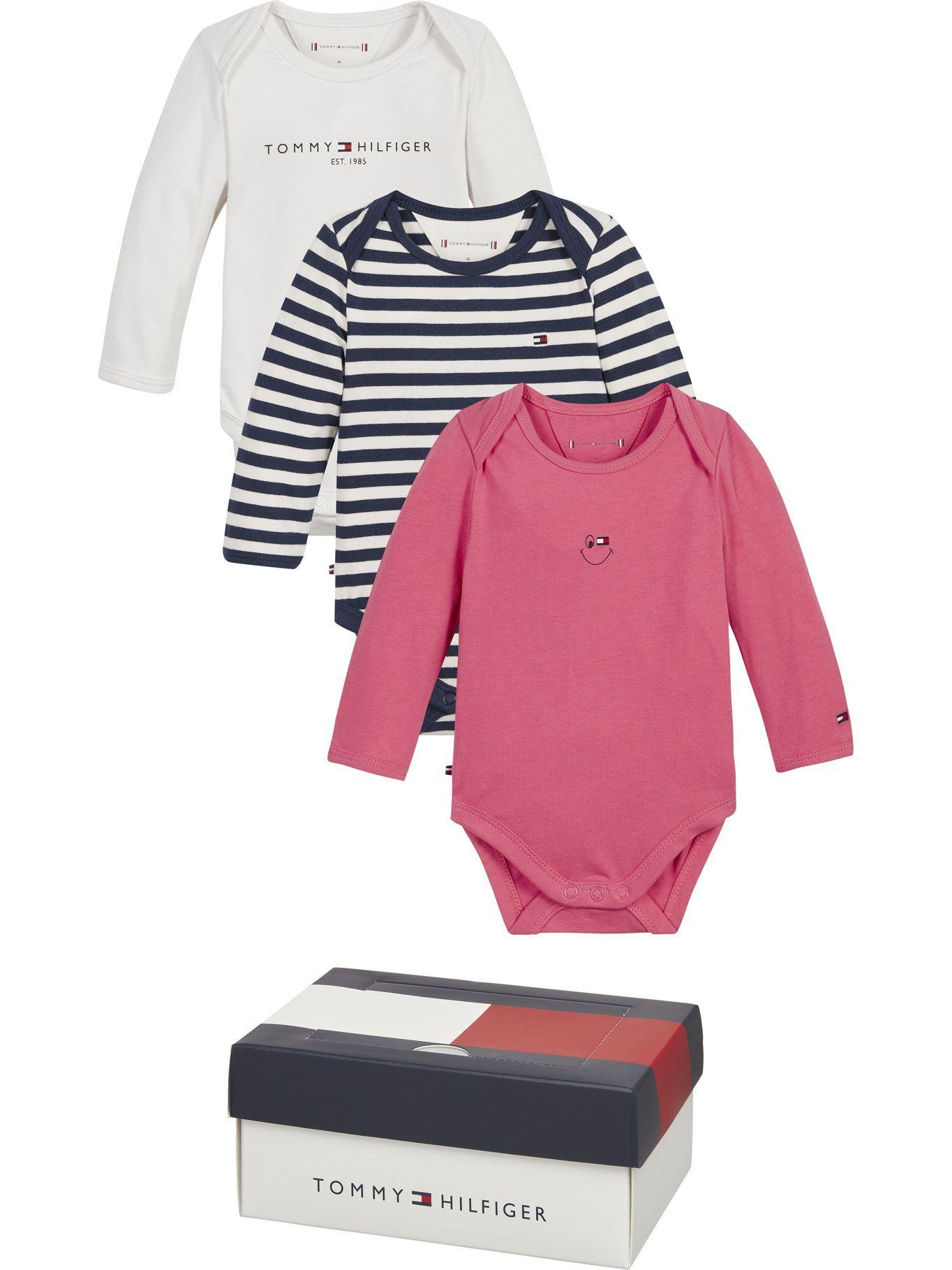 Pack de 3 Bodies Rosado Tommy Hilfiger M2-0