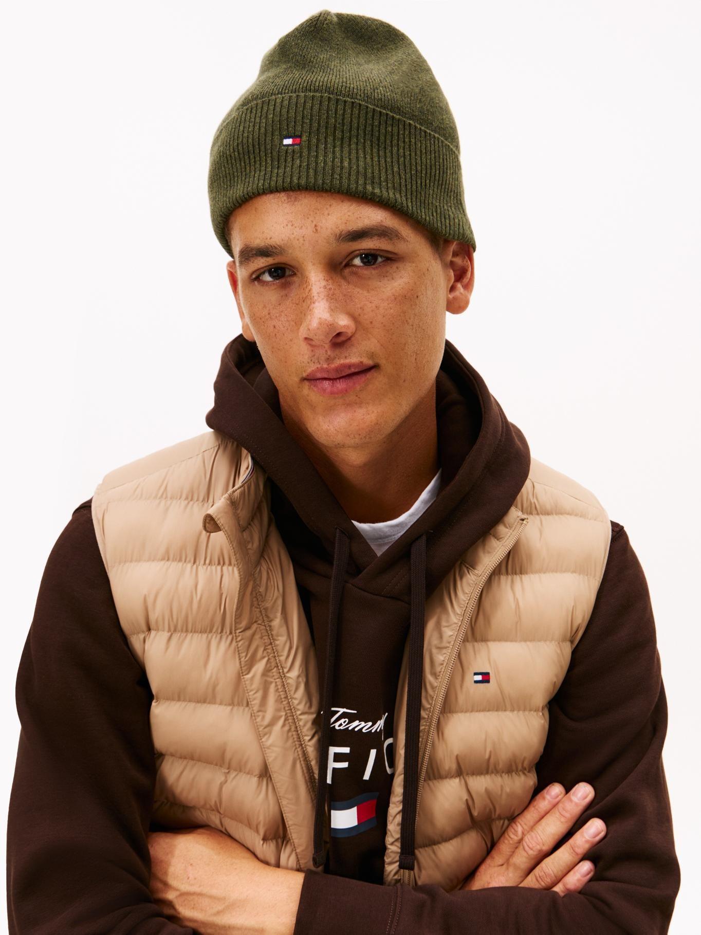 Gorro Solid Con Logo Tommy Hilfiger Verde-1