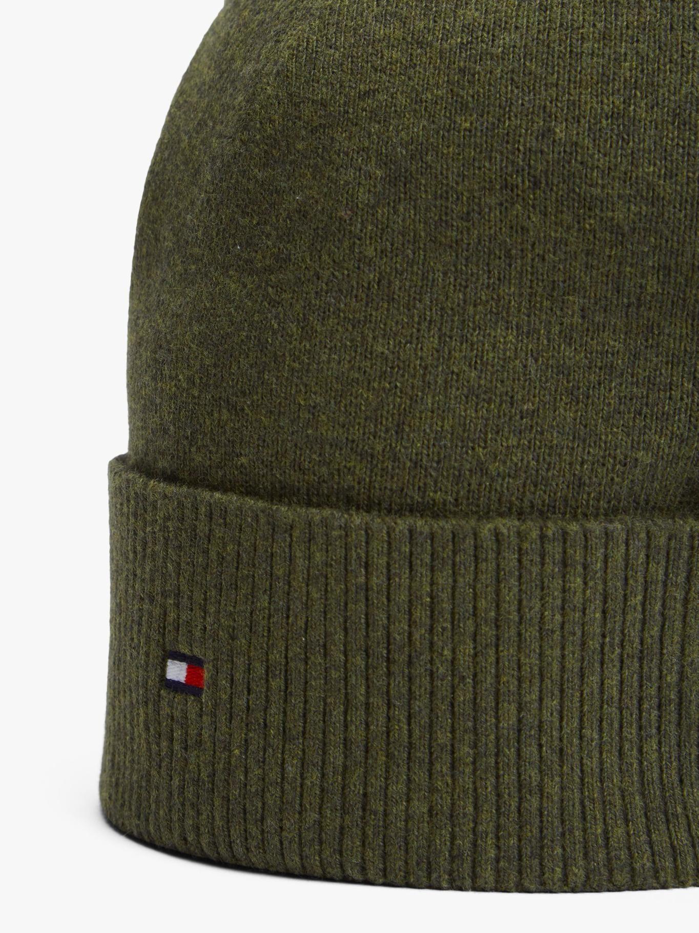 Gorro Solid Con Logo Tommy Hilfiger Verde-3
