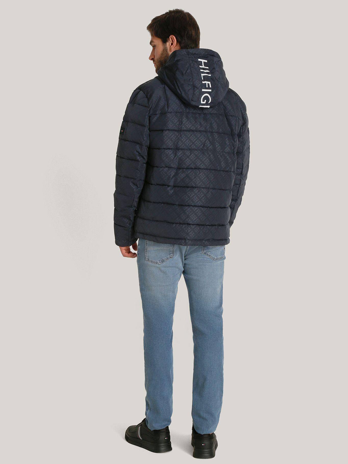 Parka Hoodie Quilted Con Logo Azul Tommy Hilfiger-2