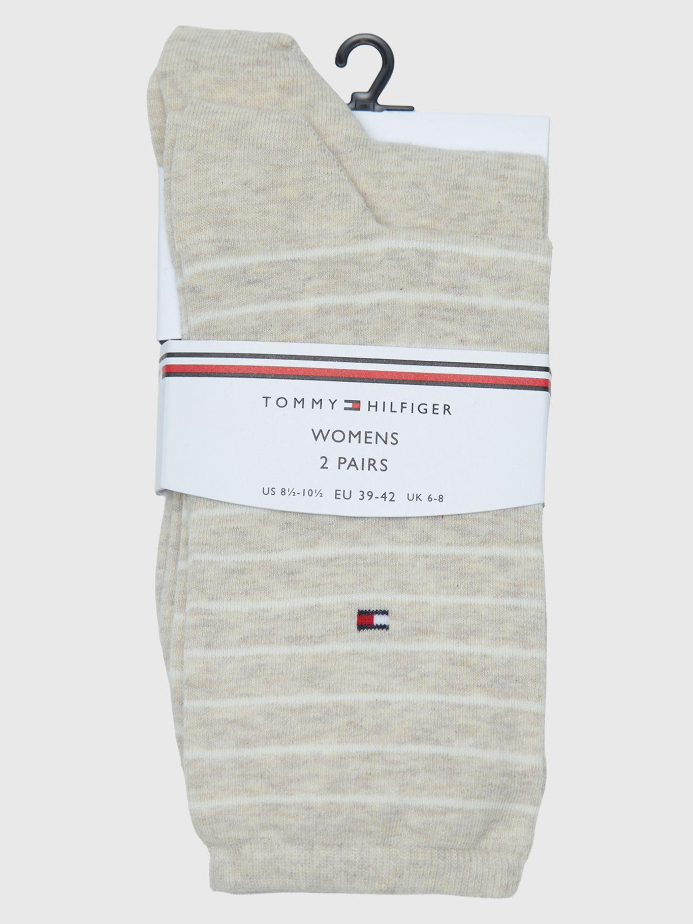 Pack De 2 Calcetines De Rayas Gris Tommy Hilfiger-2