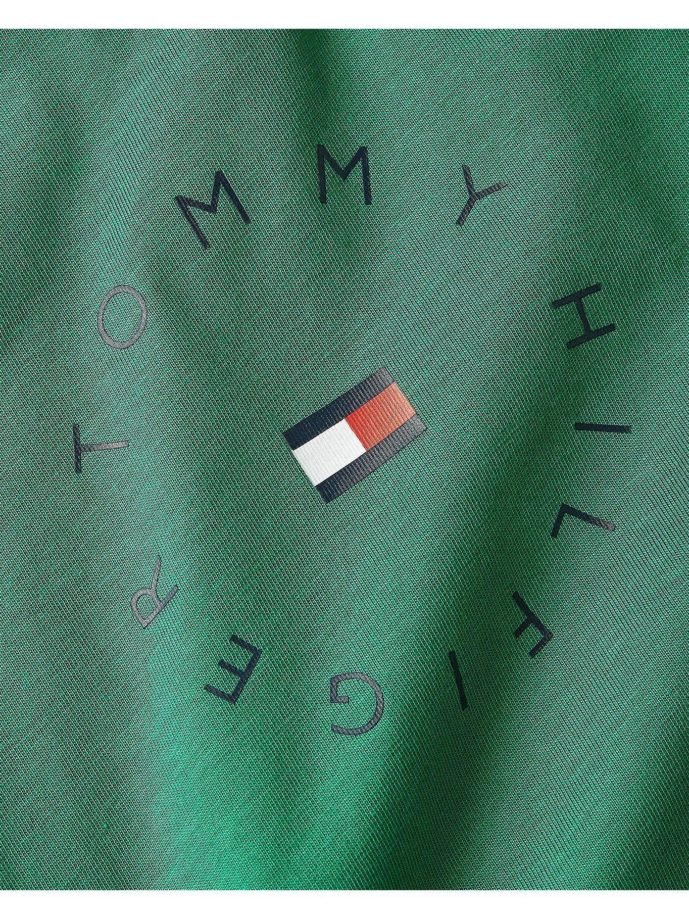 Polera Cotton Logo Verde Tommy Hilfiger A2-3