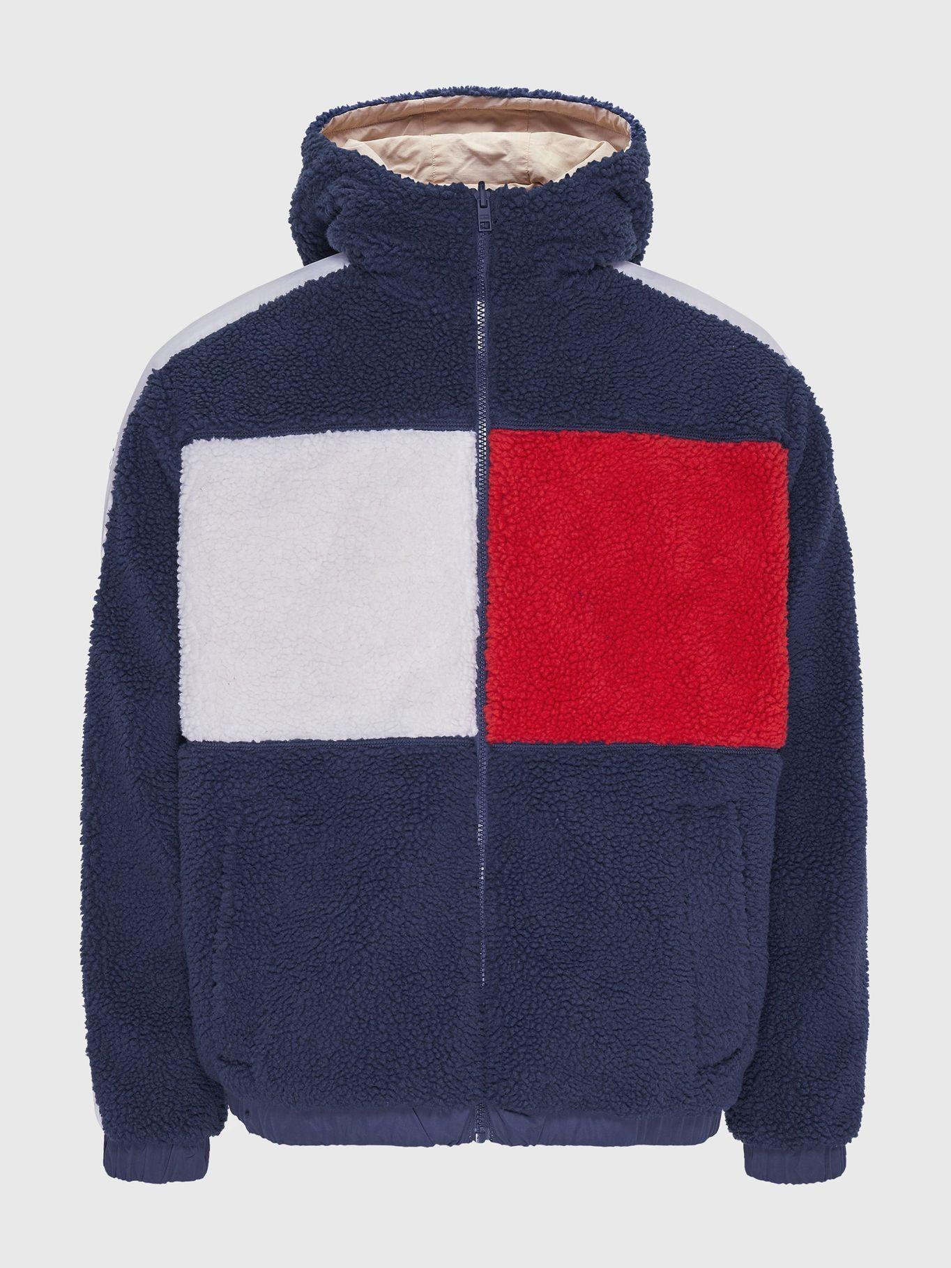 Chaqueta Reversible Sherpa Azul Tommy Jeans-5