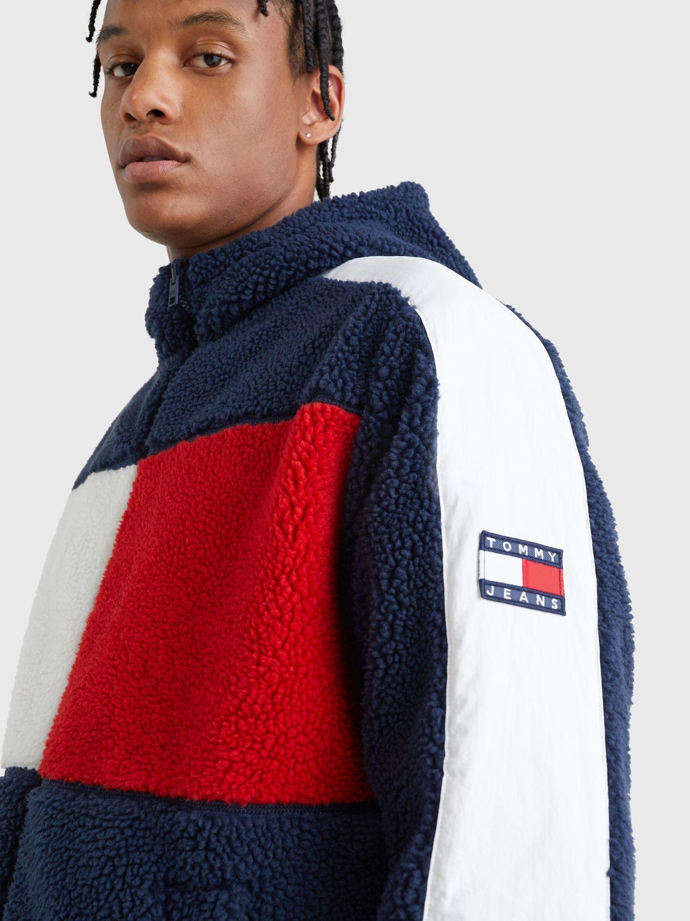 Chaqueta Reversible Sherpa Azul Tommy Jeans-3