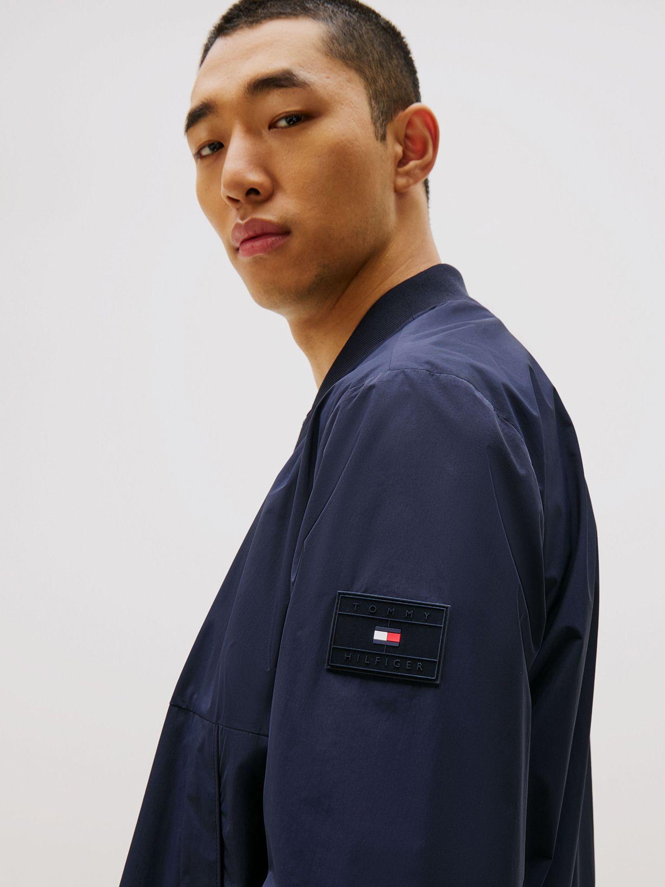 Chaqueta Bomber Repelente Al Agua Azul Tommy Hilfiger-3