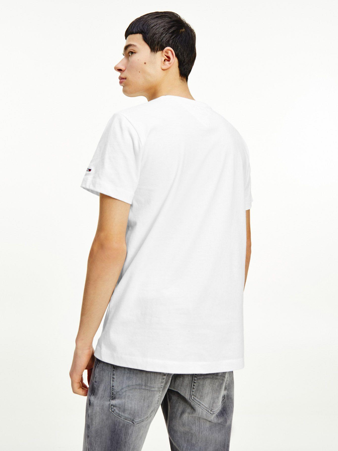 Polera Chest Logo Slim Blanco Tommy Jeans F2-1