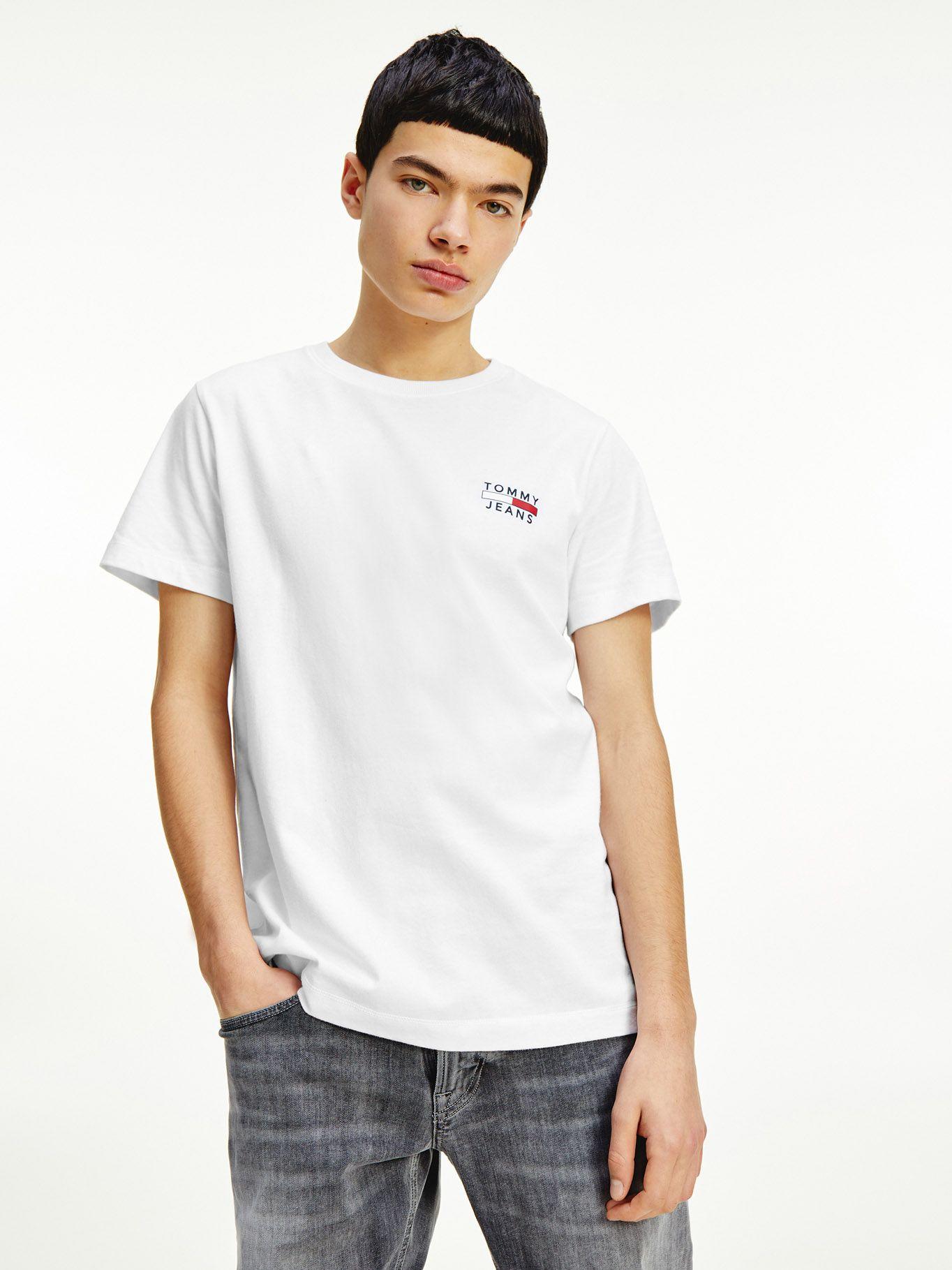 Polera Chest Logo Slim Blanco Tommy Jeans F2-0