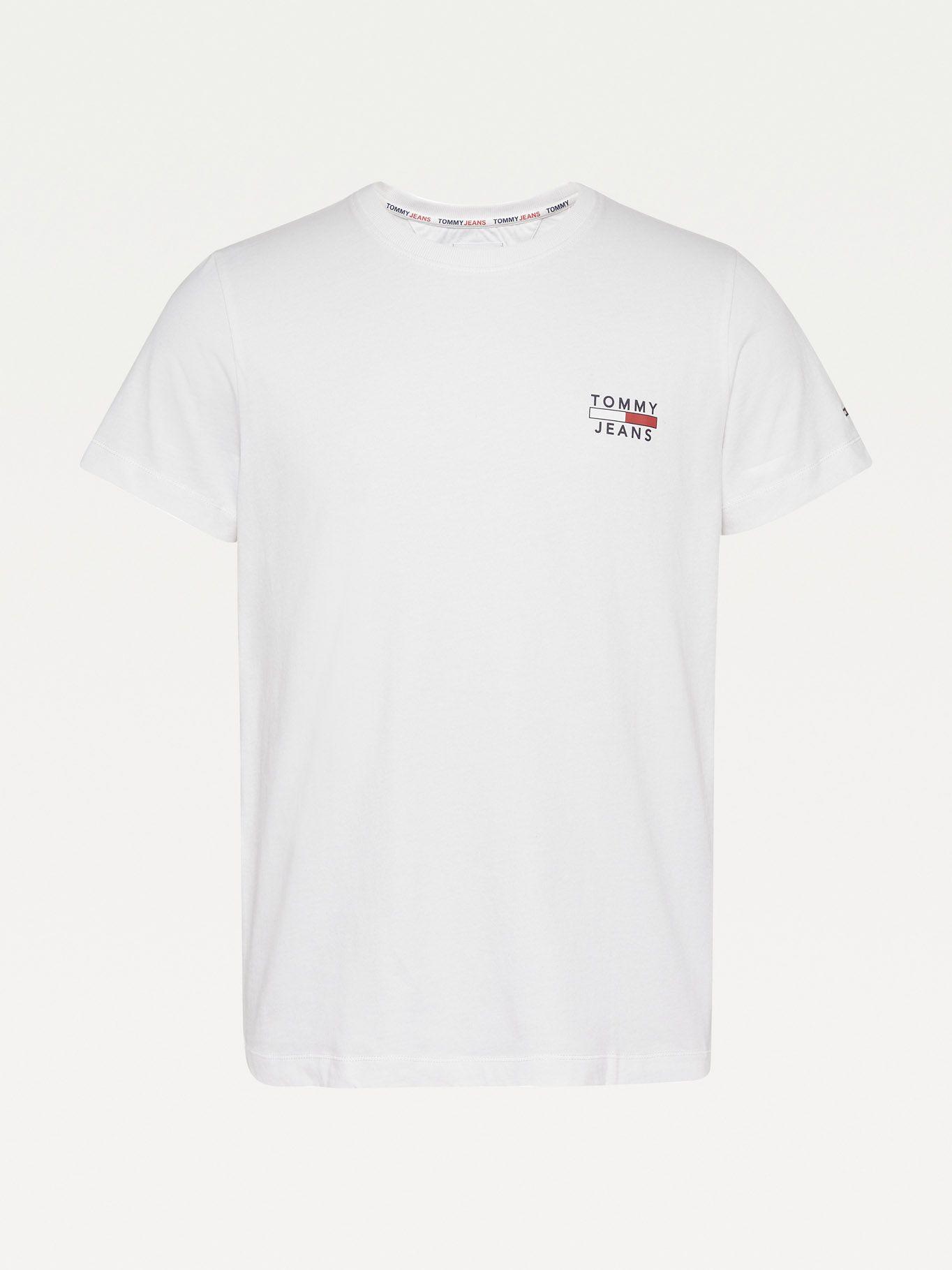 Polera Chest Logo Slim Blanco Tommy Jeans F2-3