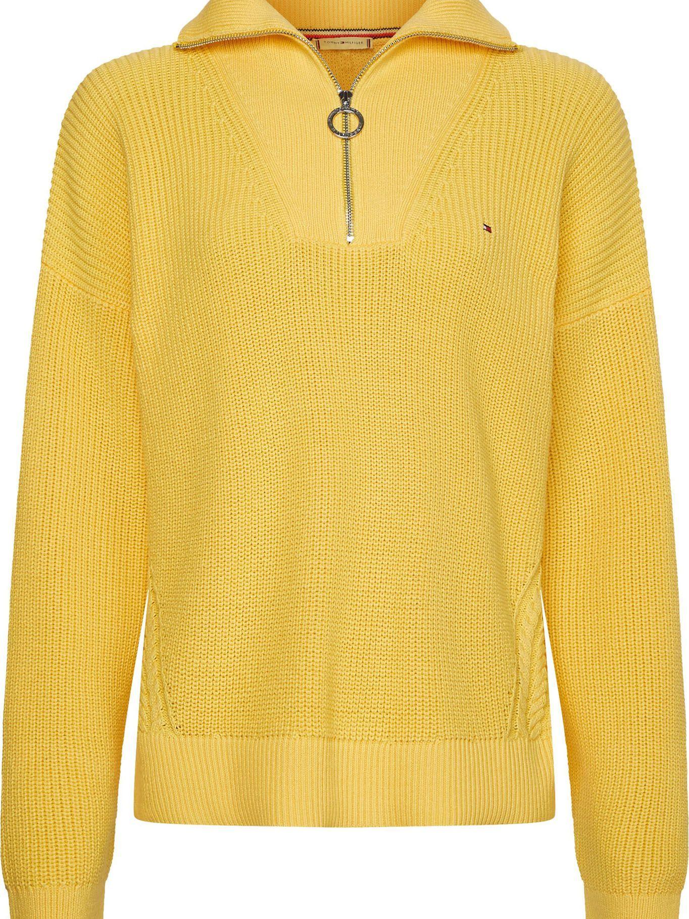 Sweater Relaxed Half Zip Amarillo Tommy Hilfiger-0