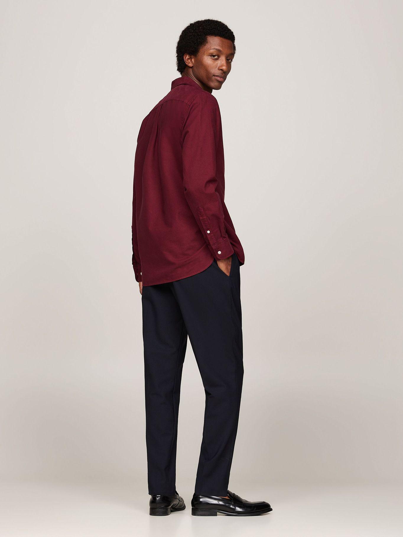 Camisa Oxford Regular Fit Burdeo Tommy Hilfiger-2
