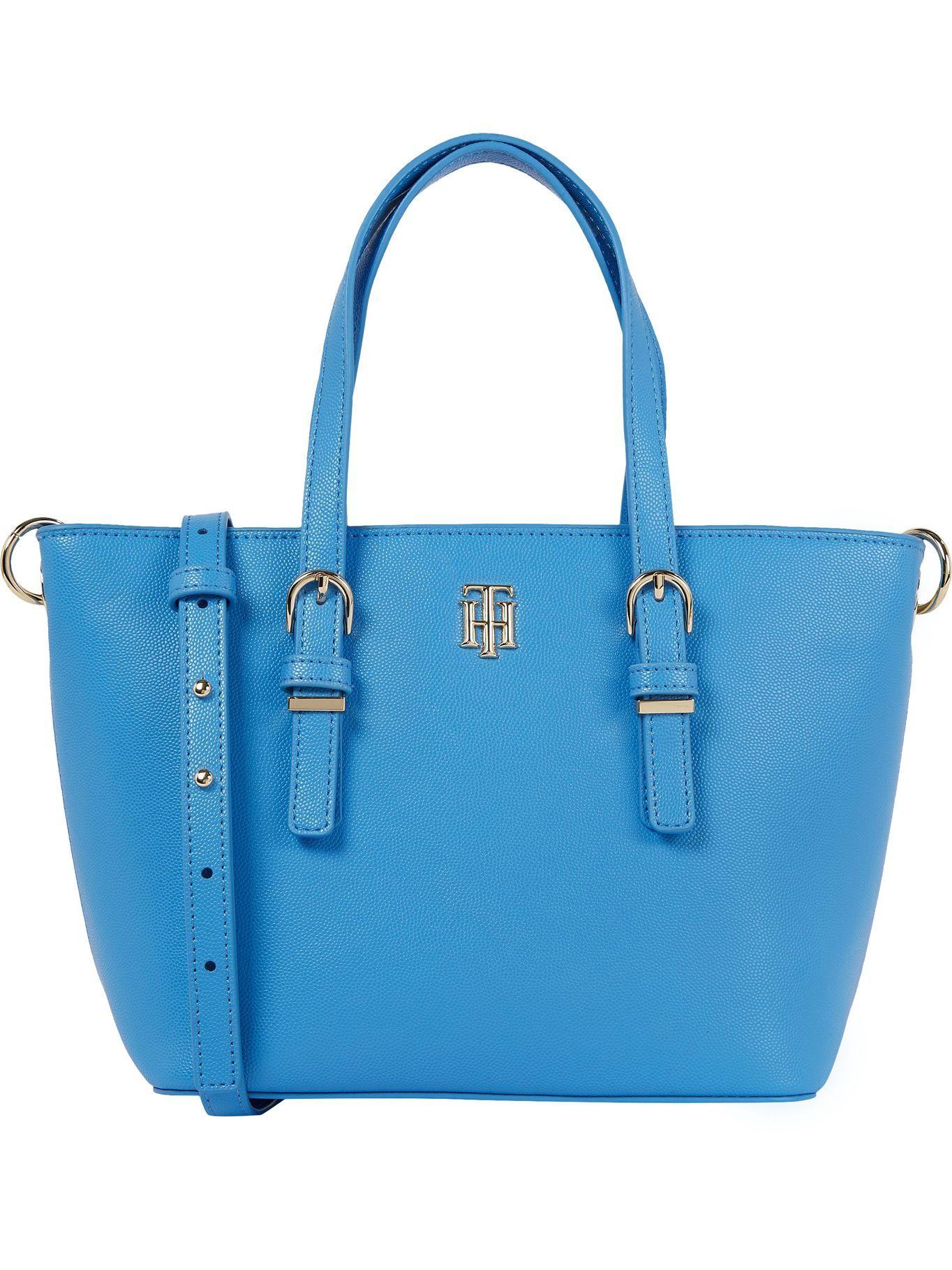 Bolso Tote Small Monogram Celeste Tommy Hilfiger-0