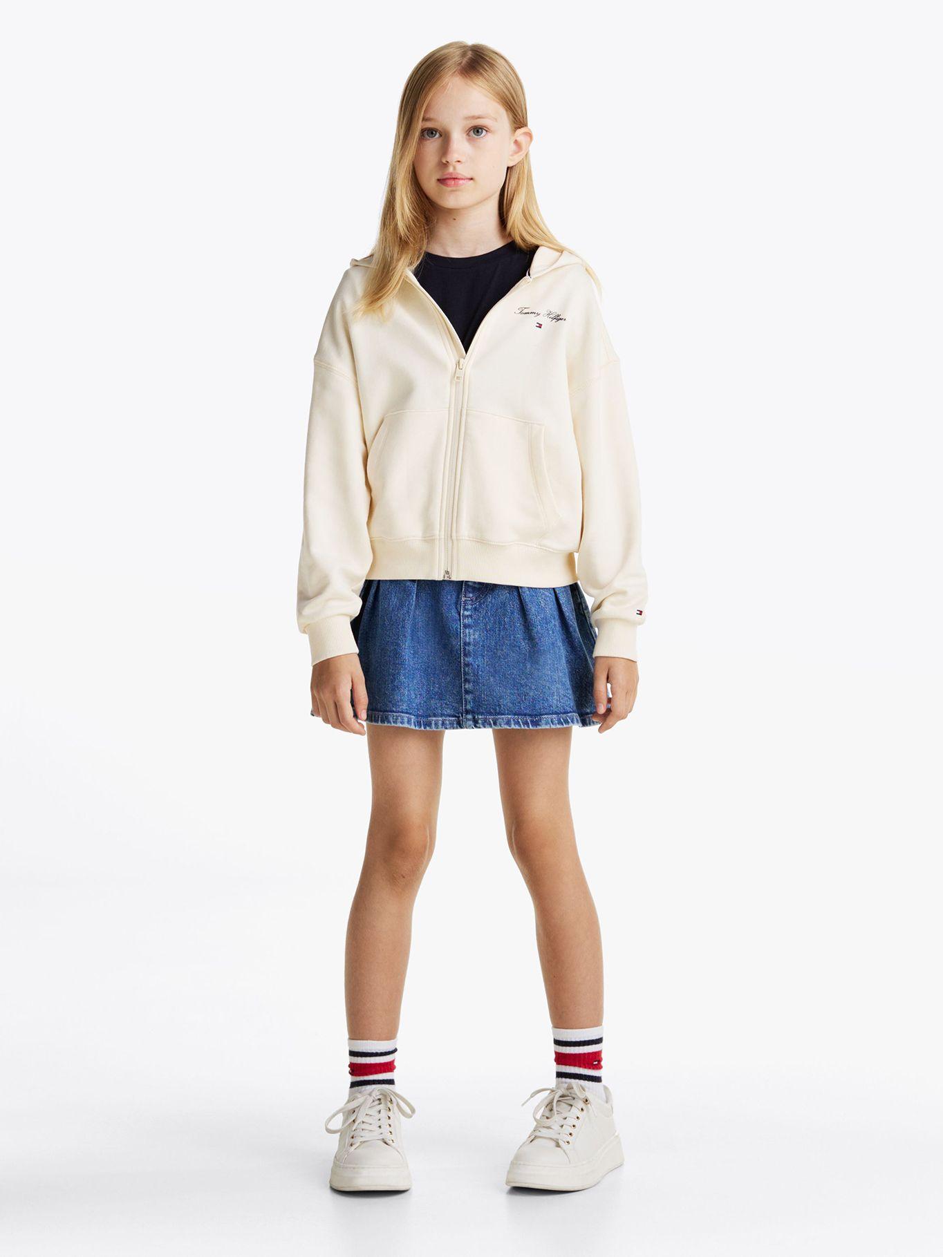 Polerón Hoodie Con Cierre Beige Tommy Hilfiger-1
