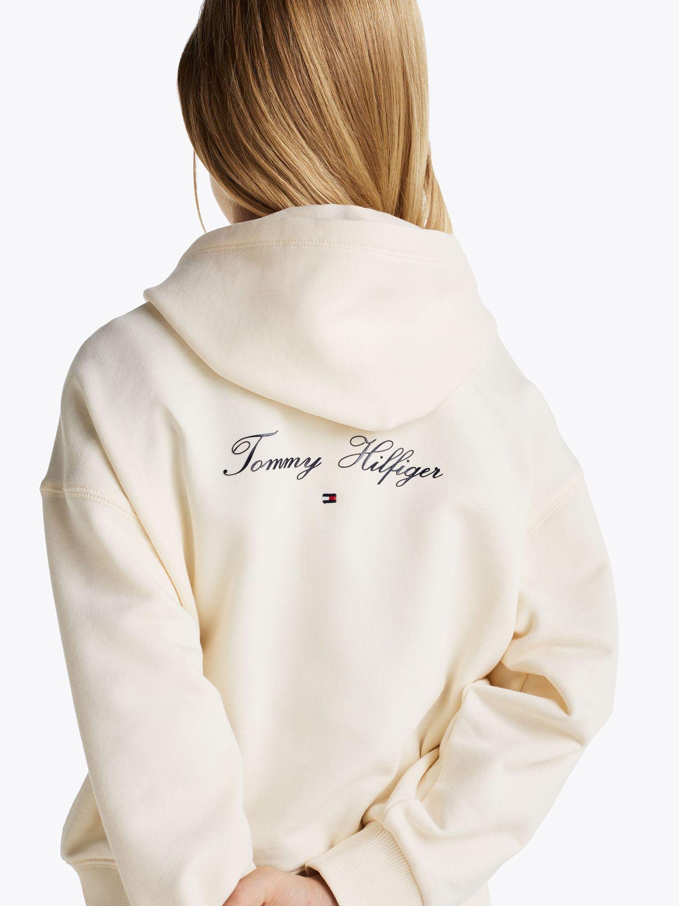 Polerón Hoodie Con Cierre Beige Tommy Hilfiger-4