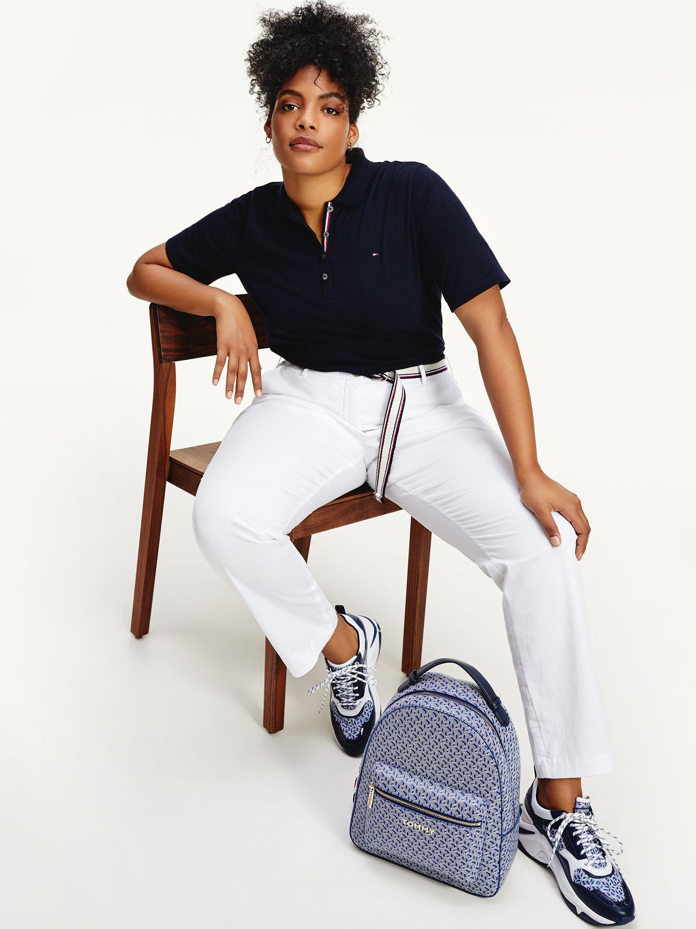 Polo Curve Regular Fit Azul Tommy Hilfiger F2-4